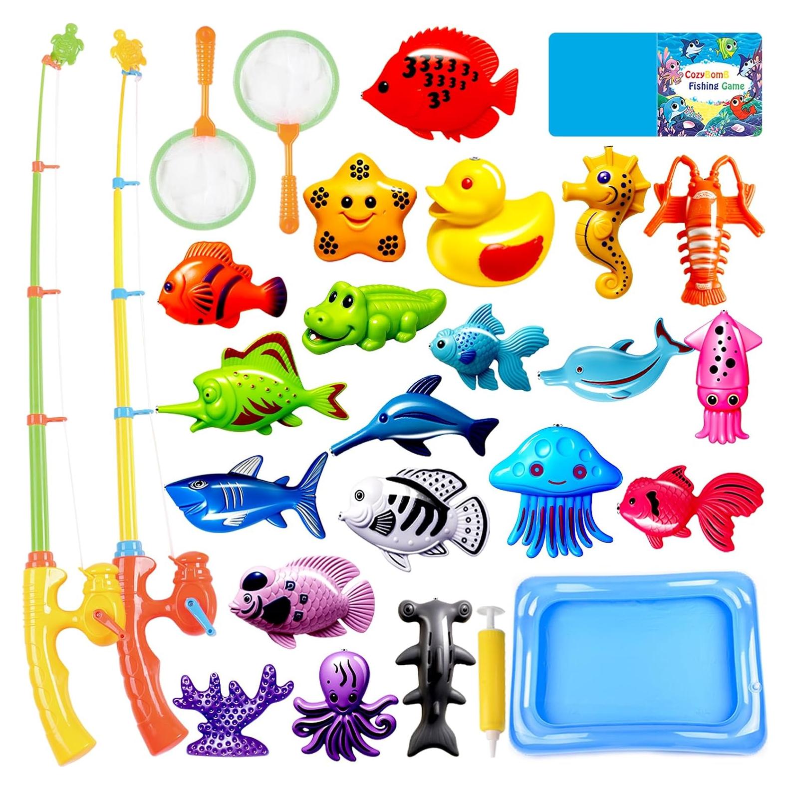 Juego de Pesca Magnética CozyBomB para Niños - 20 Peces