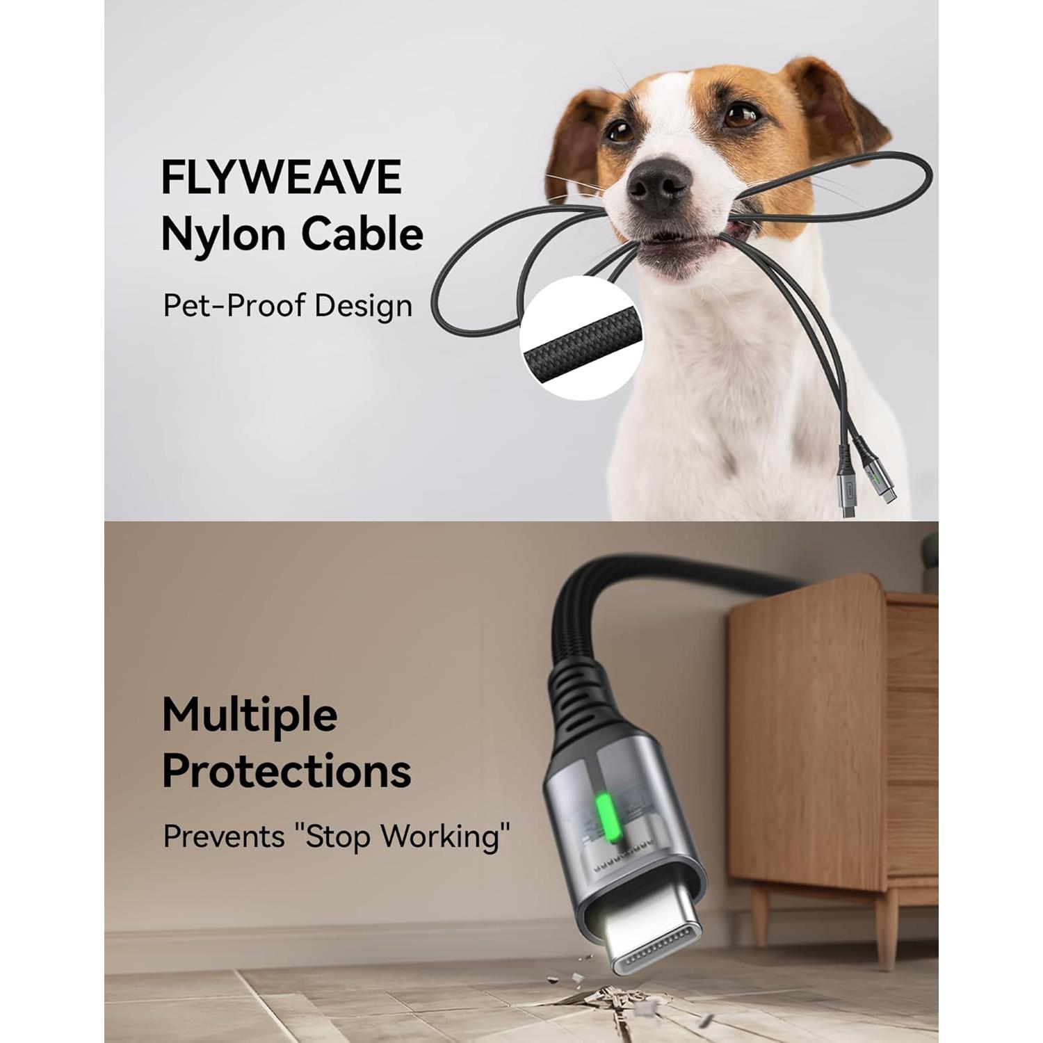 Cable USB C a USB C INIU 240W 2m - Carga Rápida 2 Piezas