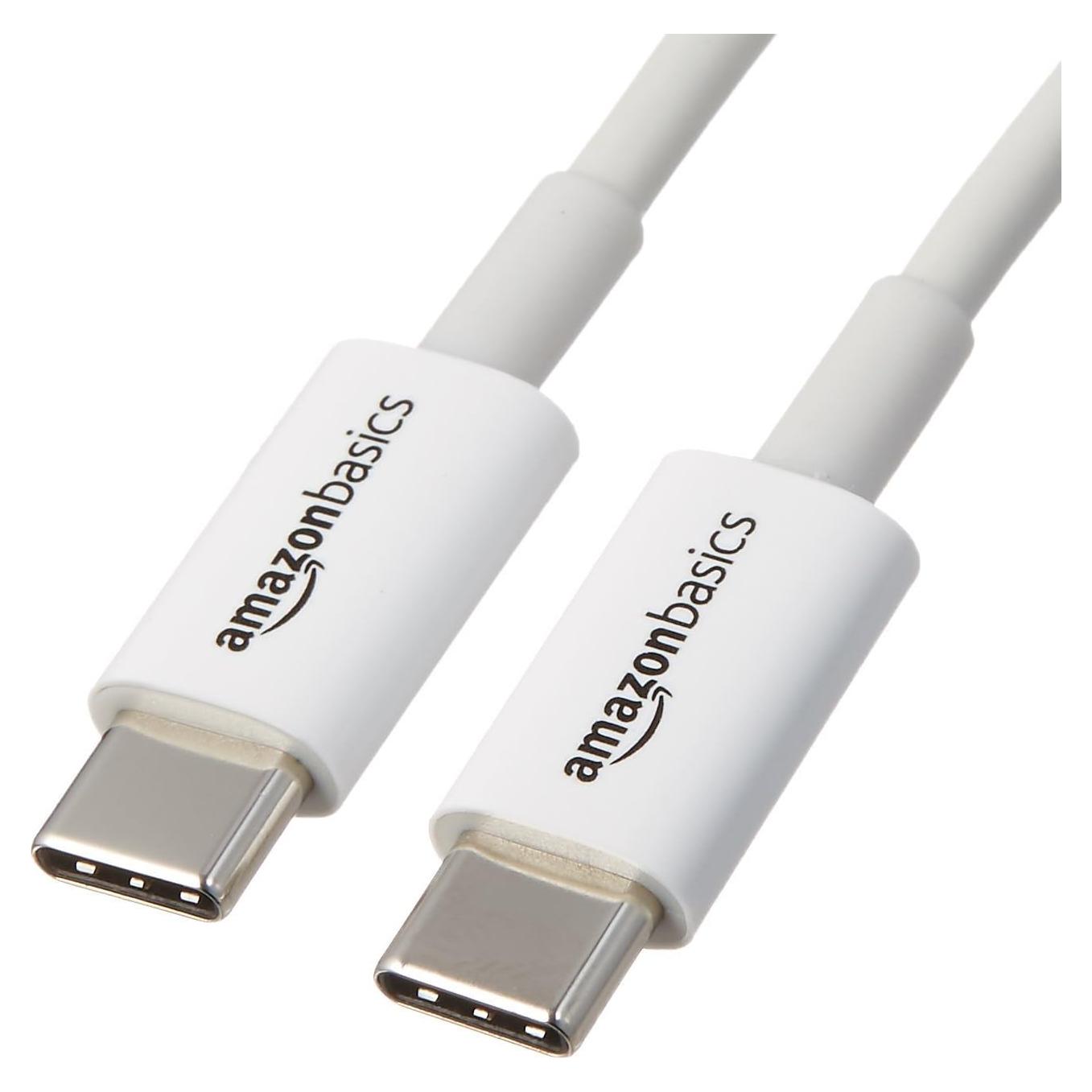 Cable de Carga Rápida USB-C a USB-C Amazon Basics 1.83m