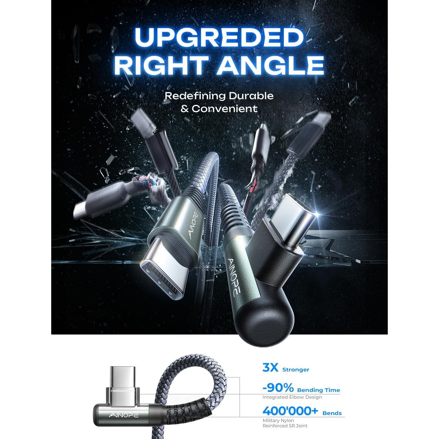 Cable USB C a USB C AINOPE 60W 2Pack 2m Carga Rápida