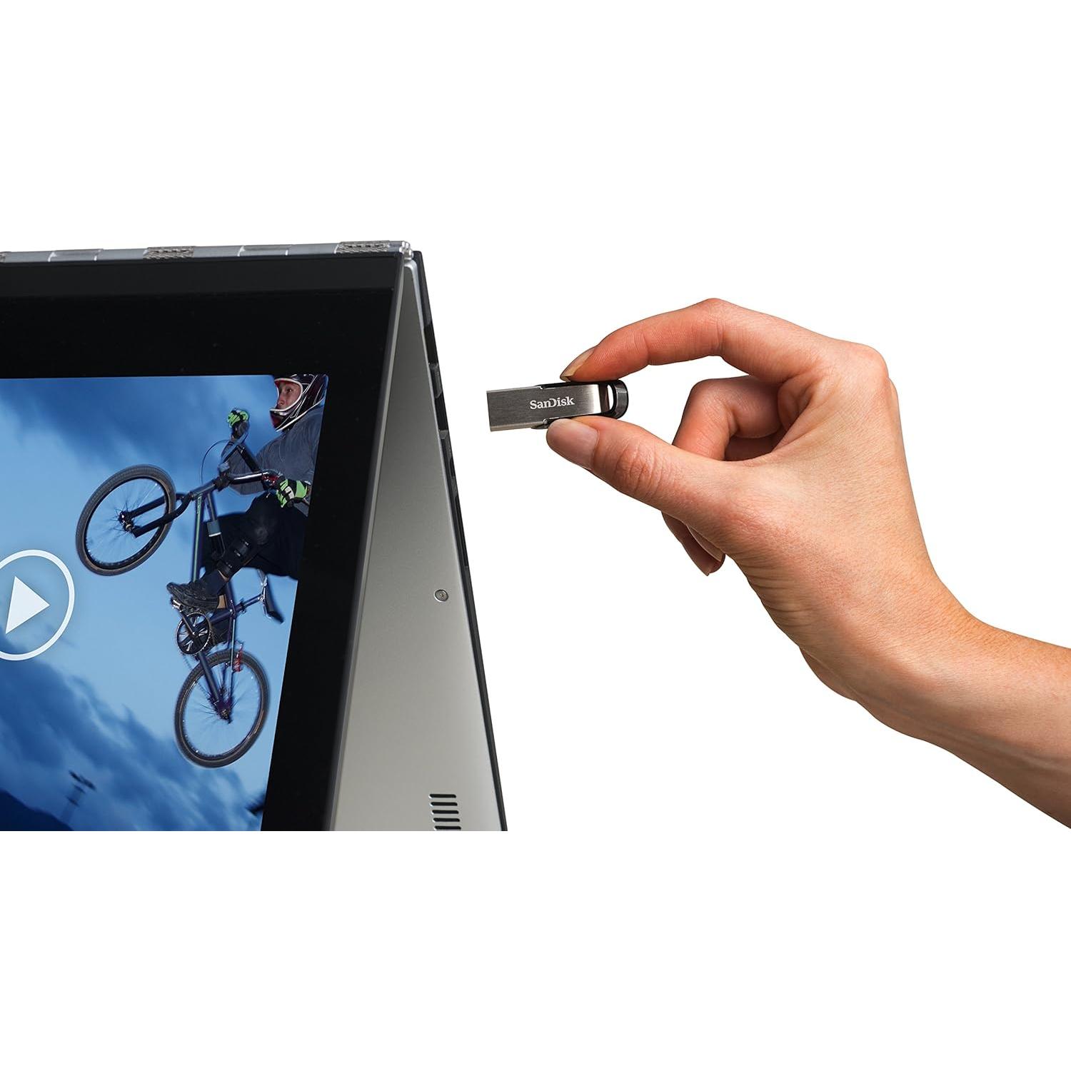 SanDisk Ultra Flair 128GB USB 3.0 Flash Drive Negro