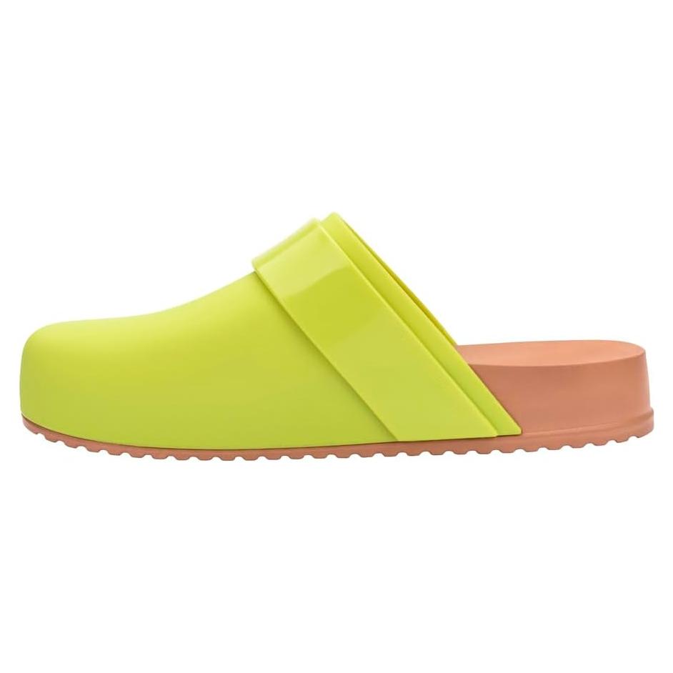 Sandalias Clog Melissa para Mujeres Verde/Marrón 23.66cm