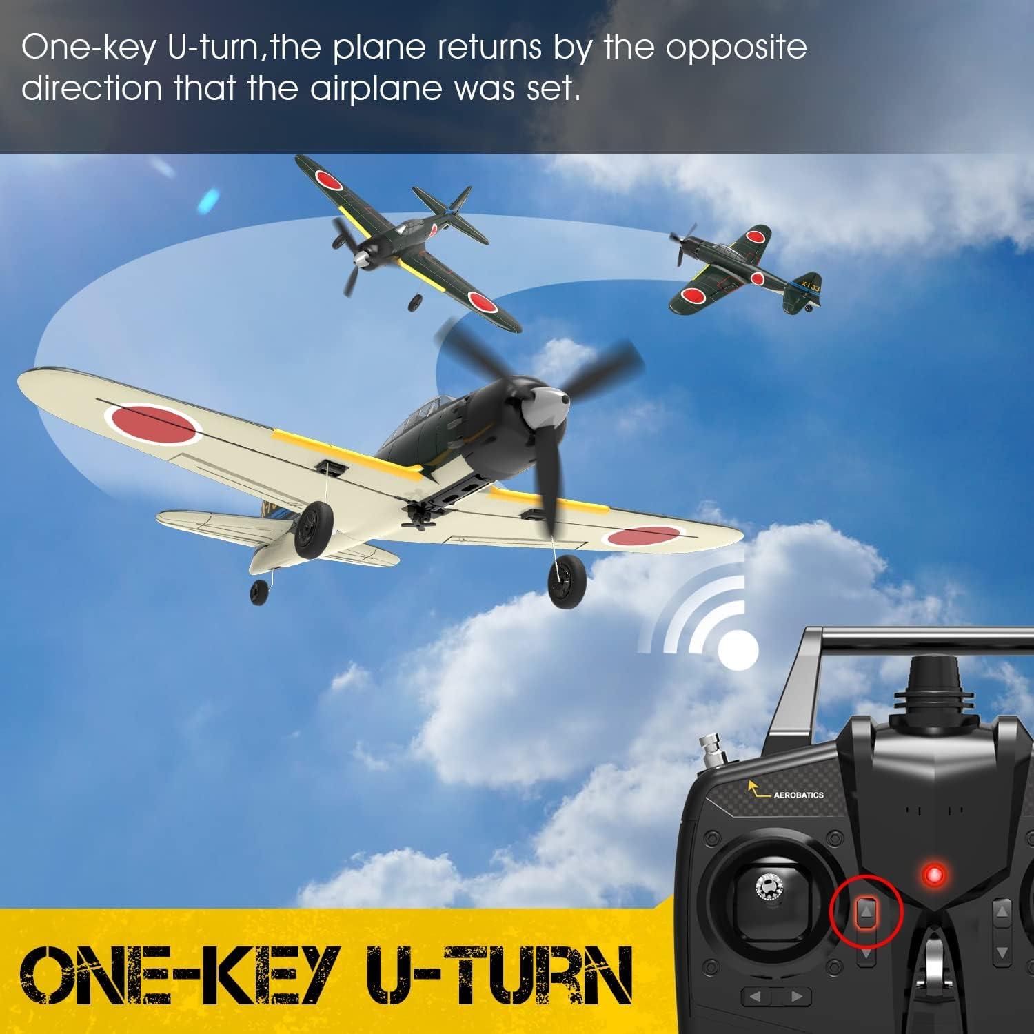 Avión RC VolanteX A6M Zero 4CH con Acrobacias y Xpilot