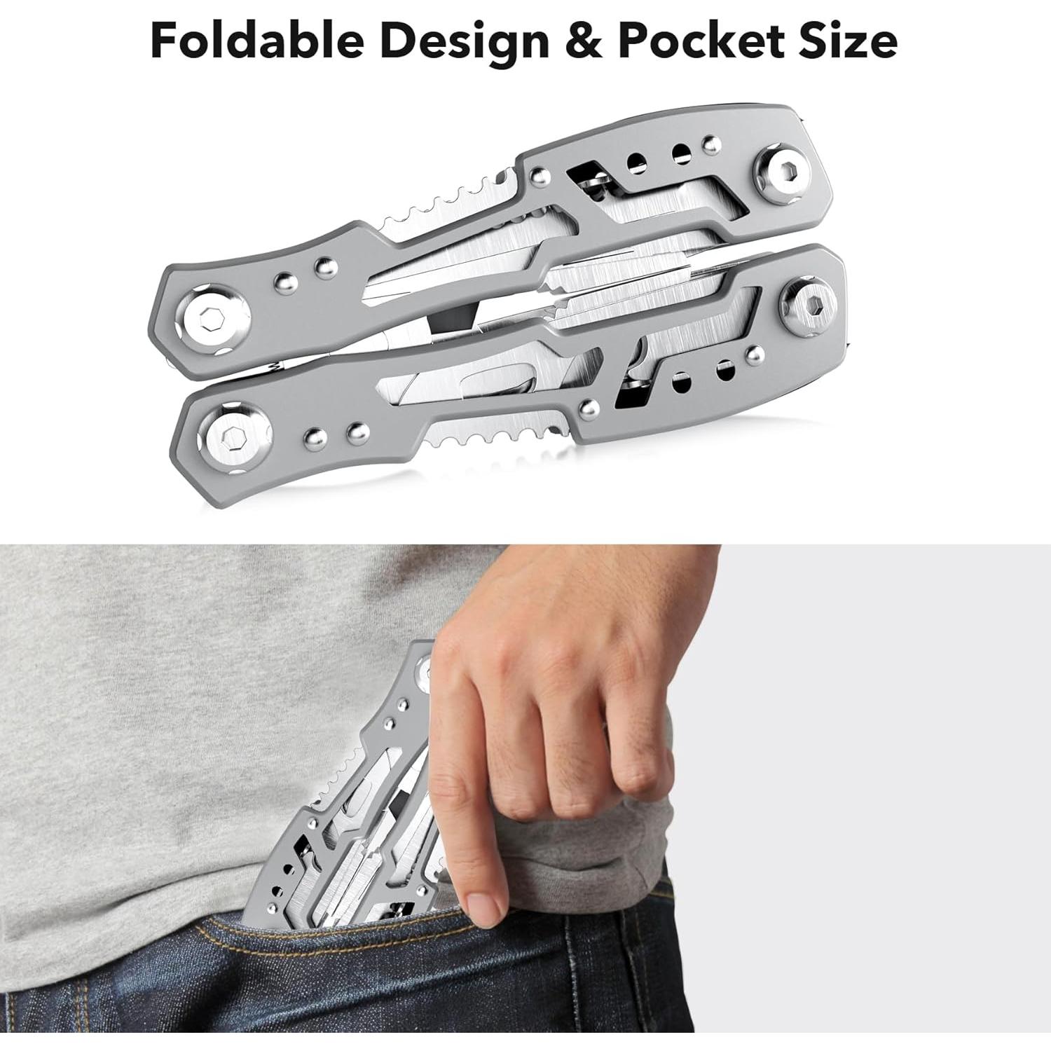 Alicate Multiherramienta Fangfo 14-en-1 Acero Inoxidable