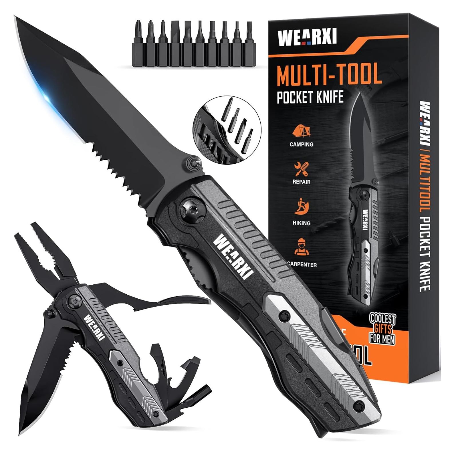 Cuchillo Multiherramienta WEARXI 13 en 1 para Hombres