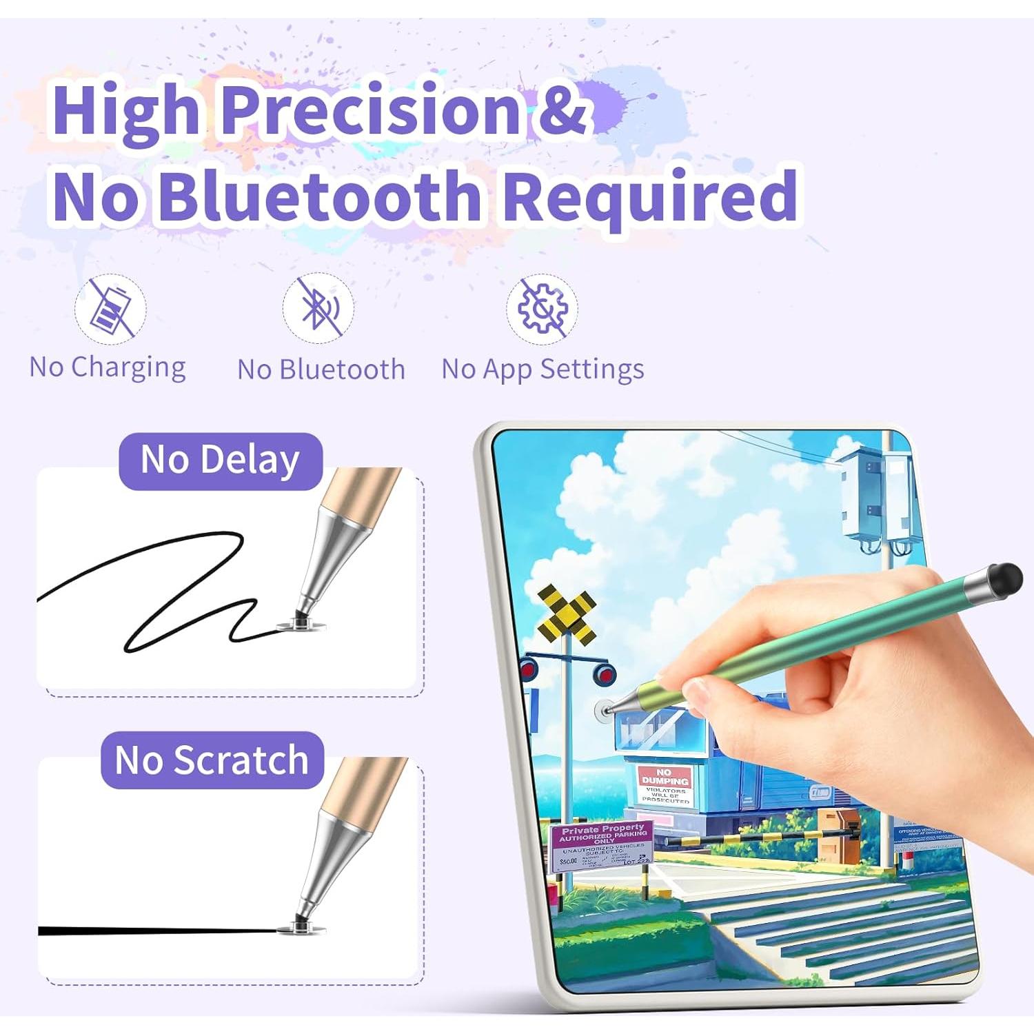 Lápices Stylus Coloridos OOCLCURFUL para Pantallas Táctiles - 3 Pcs