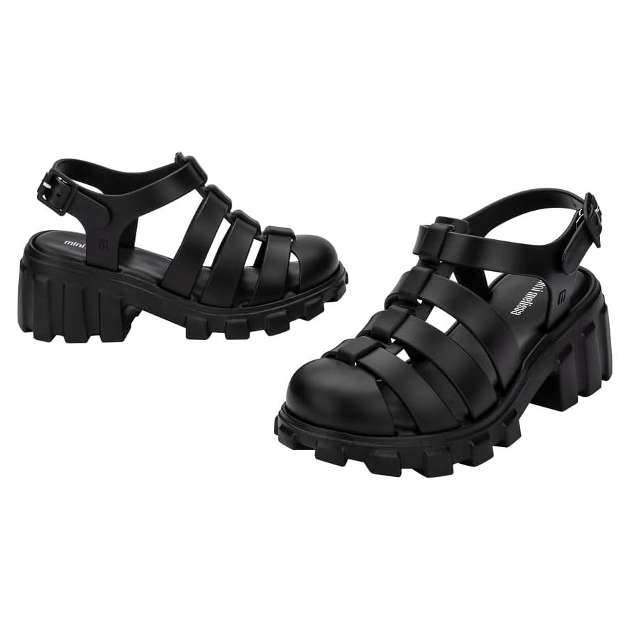 Sandalias de Plataforma Mini Melissa Megan Niñas Negro