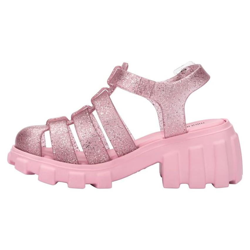Sandalias Mini Melissa Megan para Niñas Rosa Brillante
