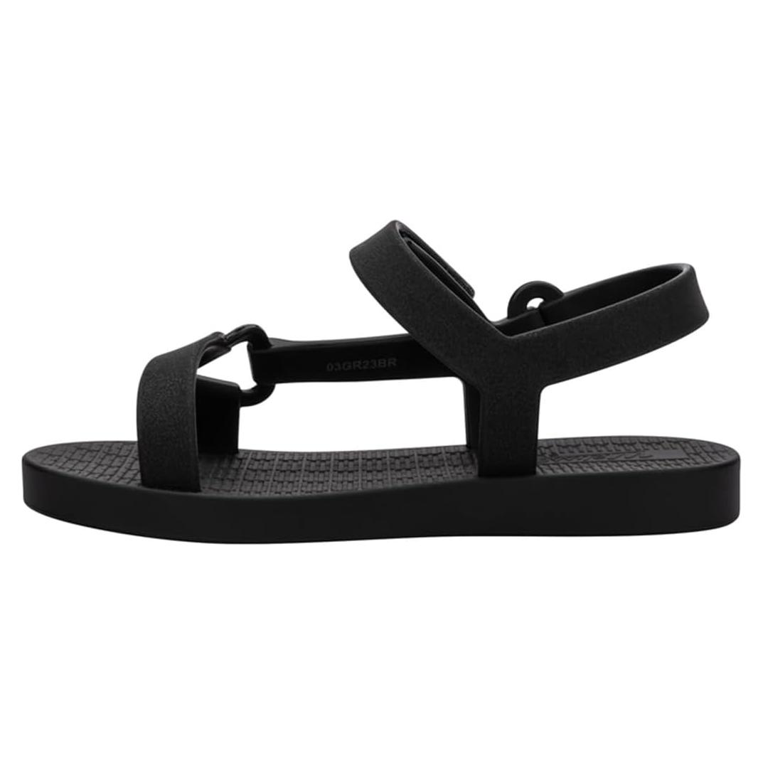 Sandalias Mini Melissa Sun Downtown Niñas 20x12x8cm Negro