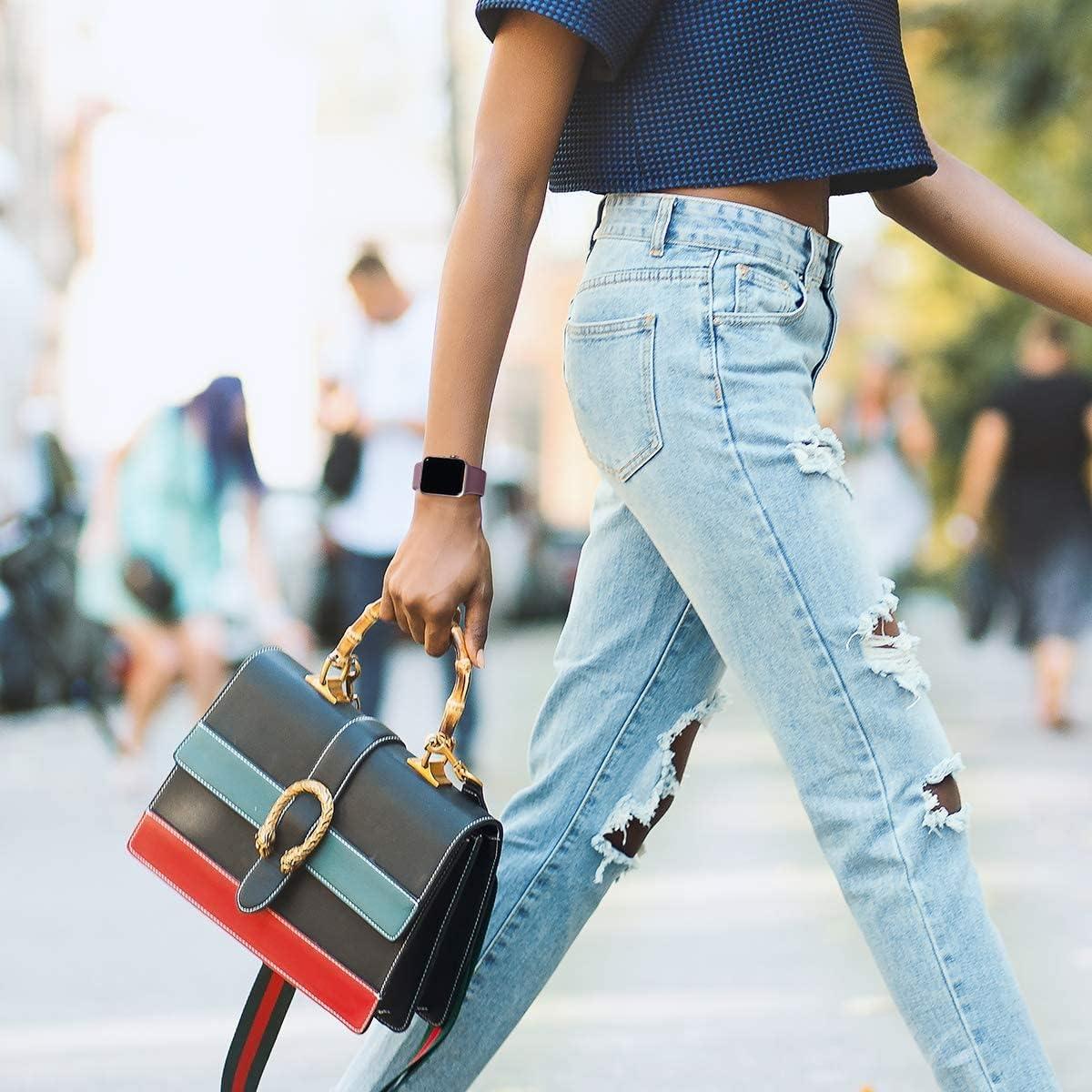 Paquete de 6 bandas deportivas AMSKY para Apple Watch 38-45mm