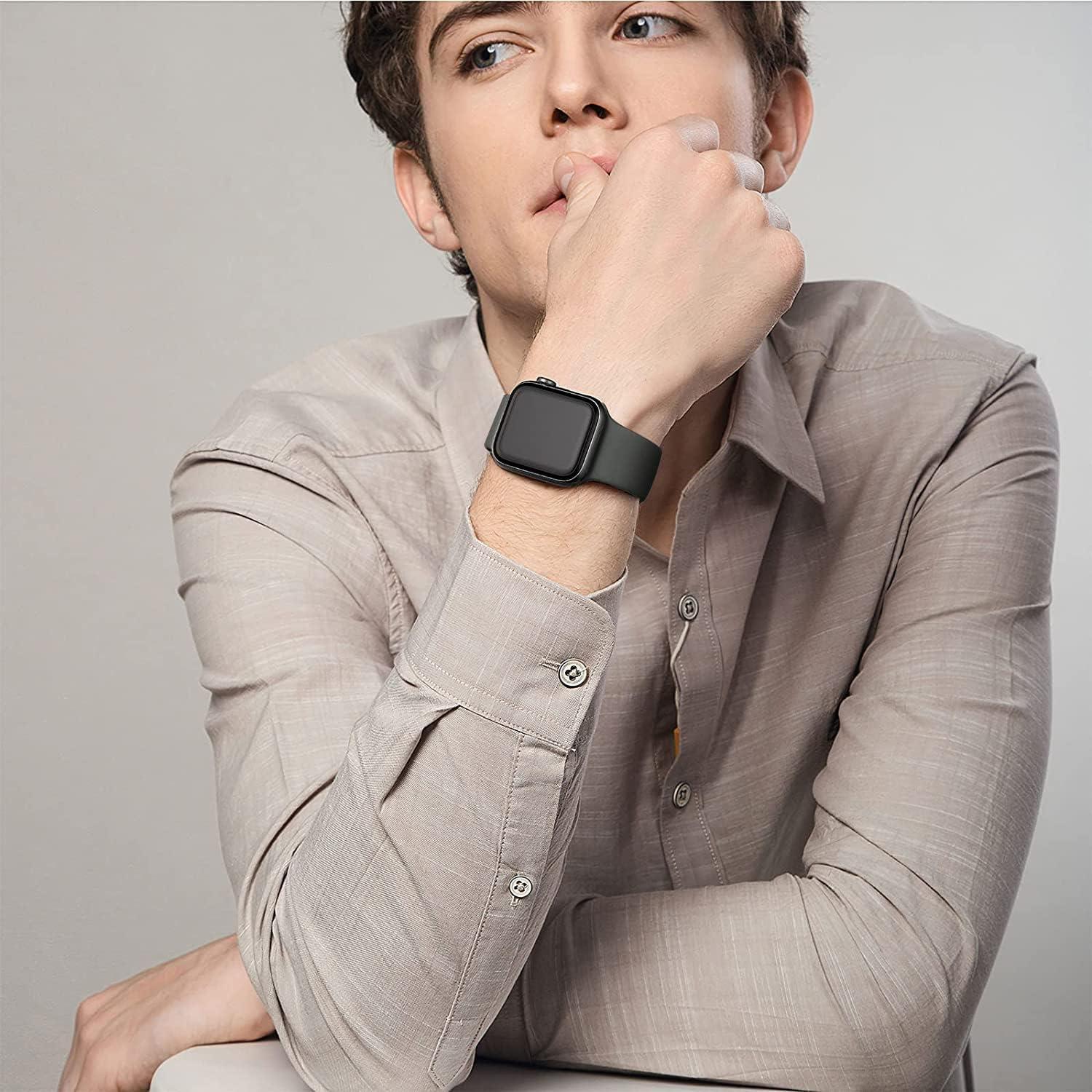 Paquete de 6 bandas deportivas AMSKY para Apple Watch 38-45mm