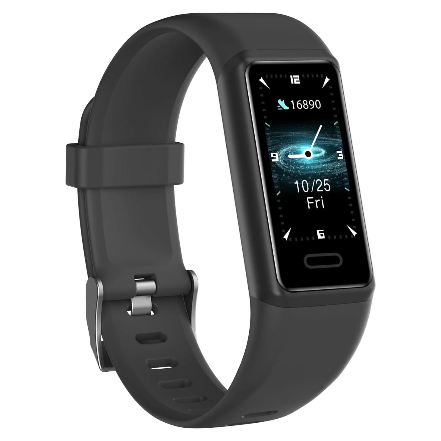 Rastreador de Fitness Cloudpoem Negro Impermeable IP68 24/7