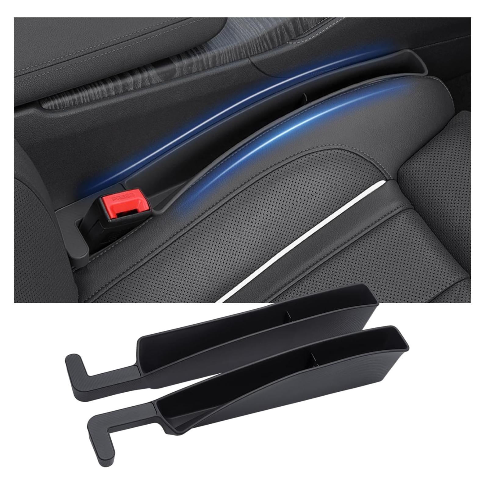 Organizador de Espacio entre Asientos Edotim 2PCS Negro TPE