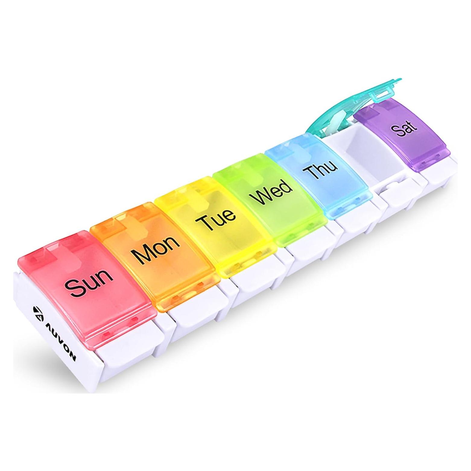 Organizador Semanal de Pastillas AUVON Libre de BPA 7 Días