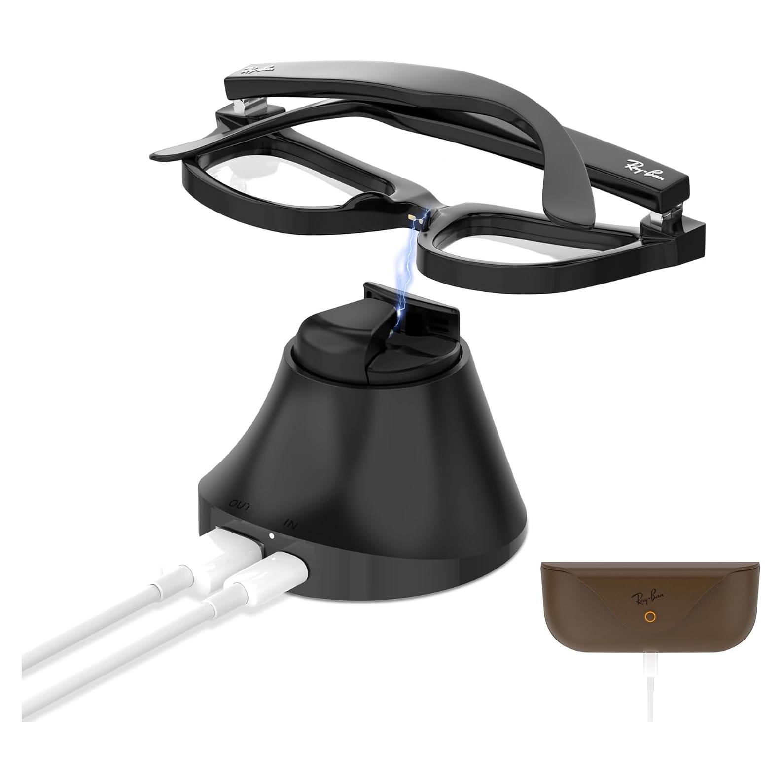 Estación de Carga Magnética HiBloks para Gafas Ray-Ban Meta