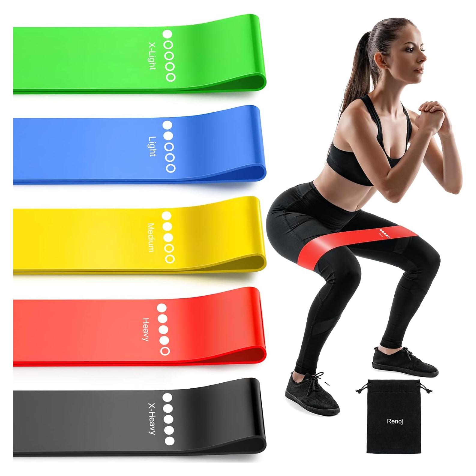 Set de Bandas de Resistencia Renoj 5 Unidades para Ejercicio