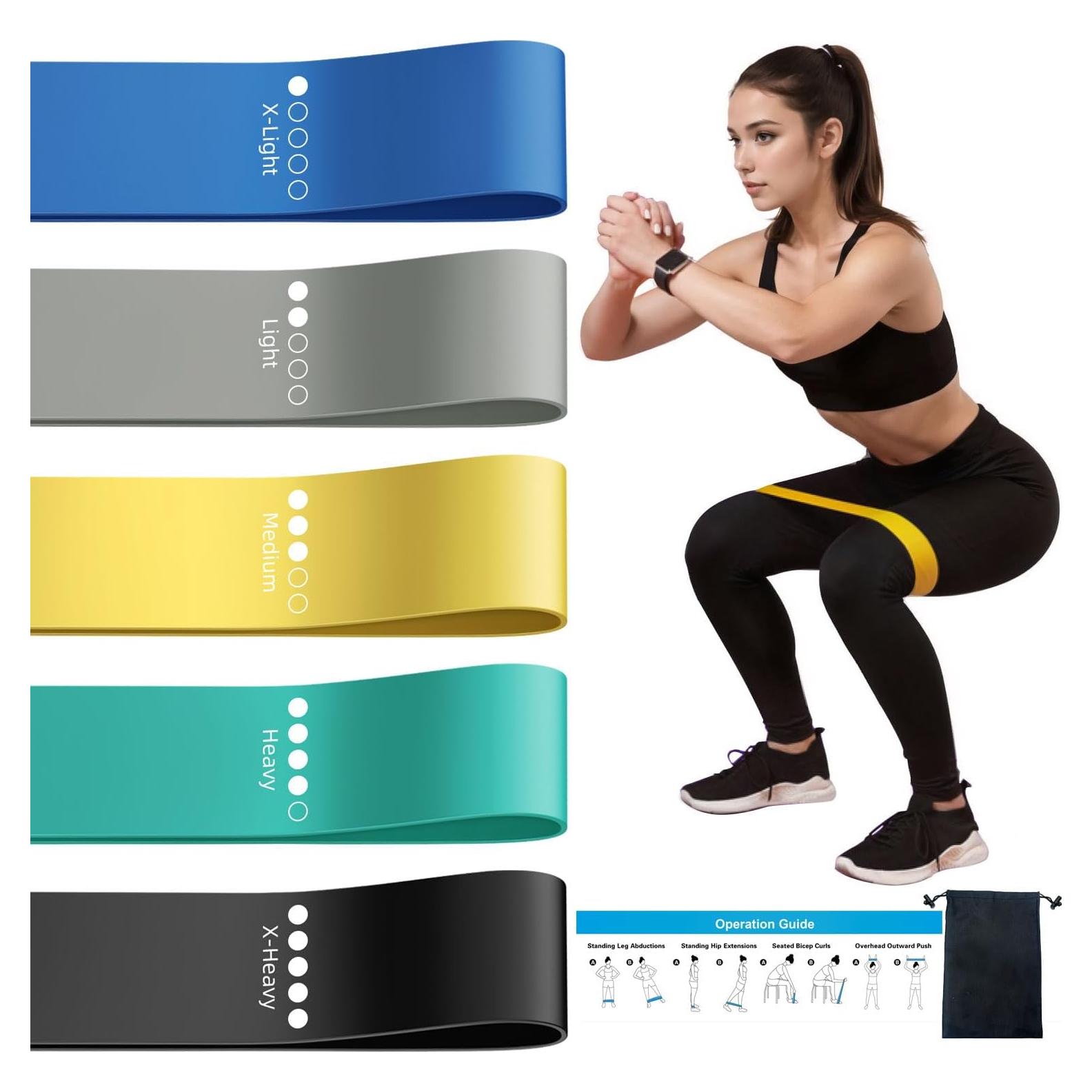 Bandas de Ejercicio de Resistencia WSAKOUE - Juego de 5 Piezas