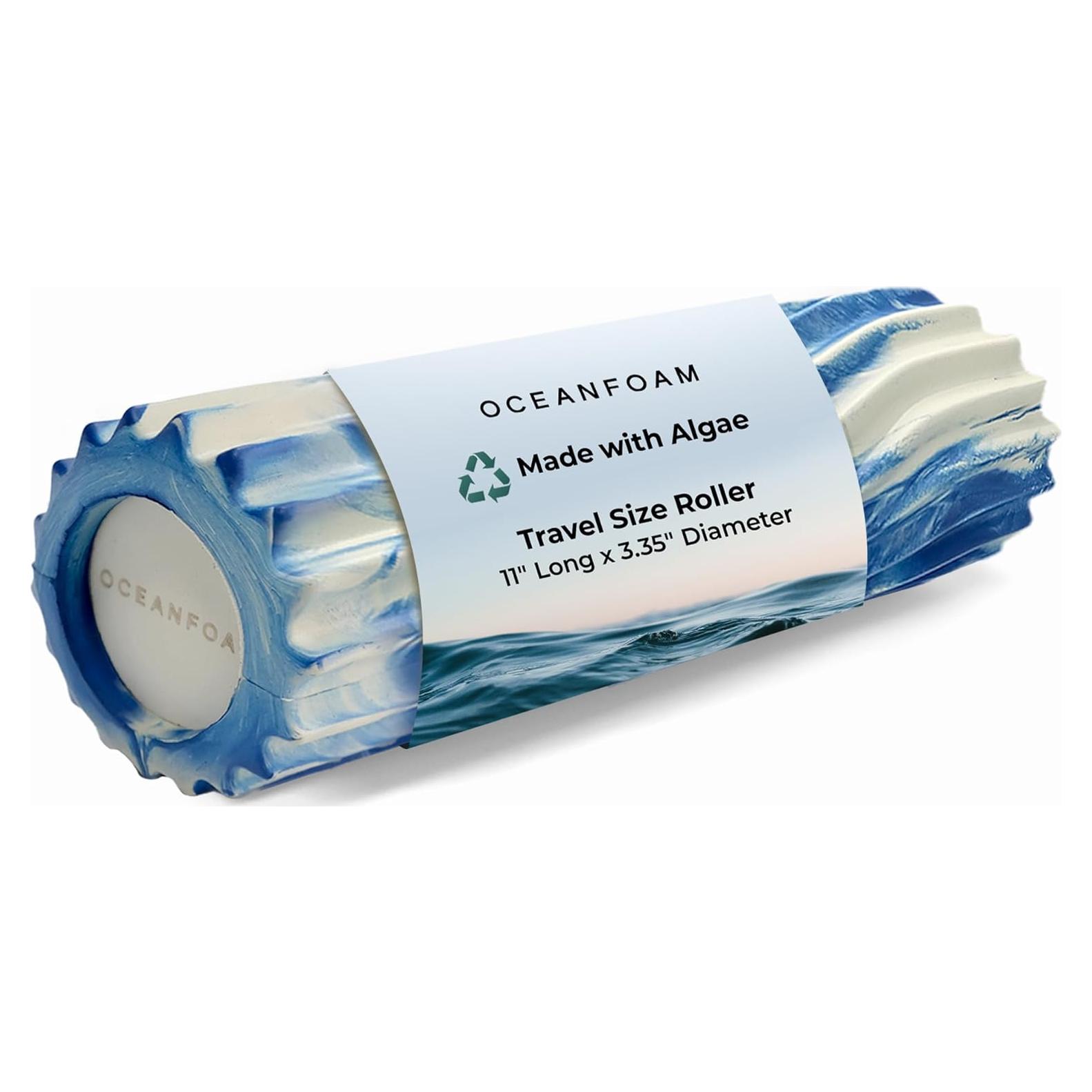 Rodillo de Espuma de Viaje Oceanfoam Ripple 28 cm - Masaje Profundo