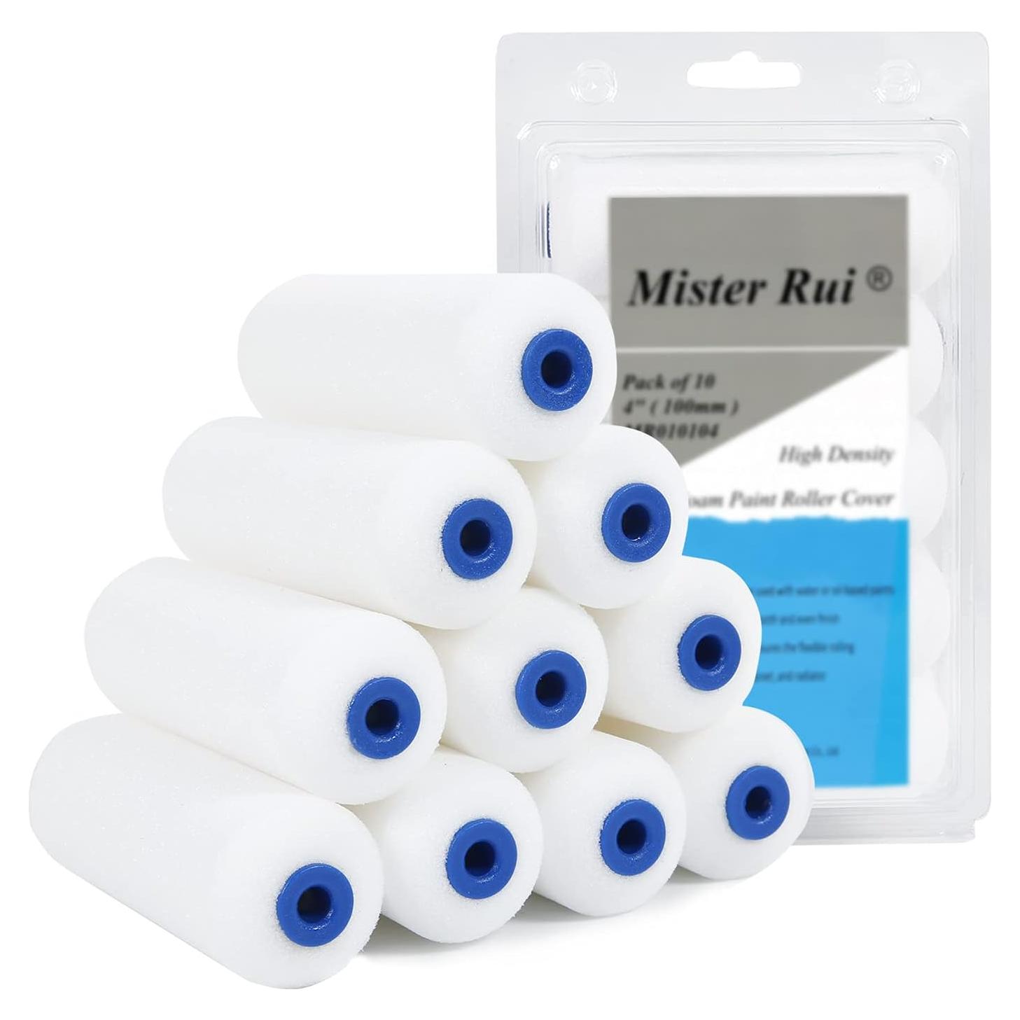 Mister Rui Paquete de 10 Fundas de Rodillo de Espuma 10 cm