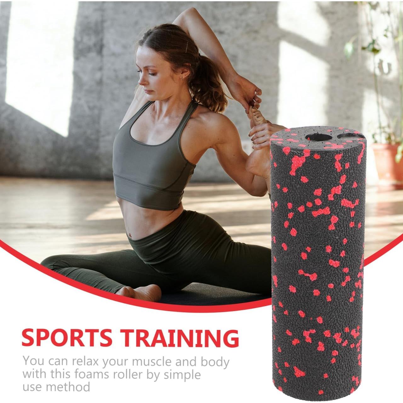 Rodillo de Espuma POPETPOP para Yoga y Masaje Muscular 15x5.4cm