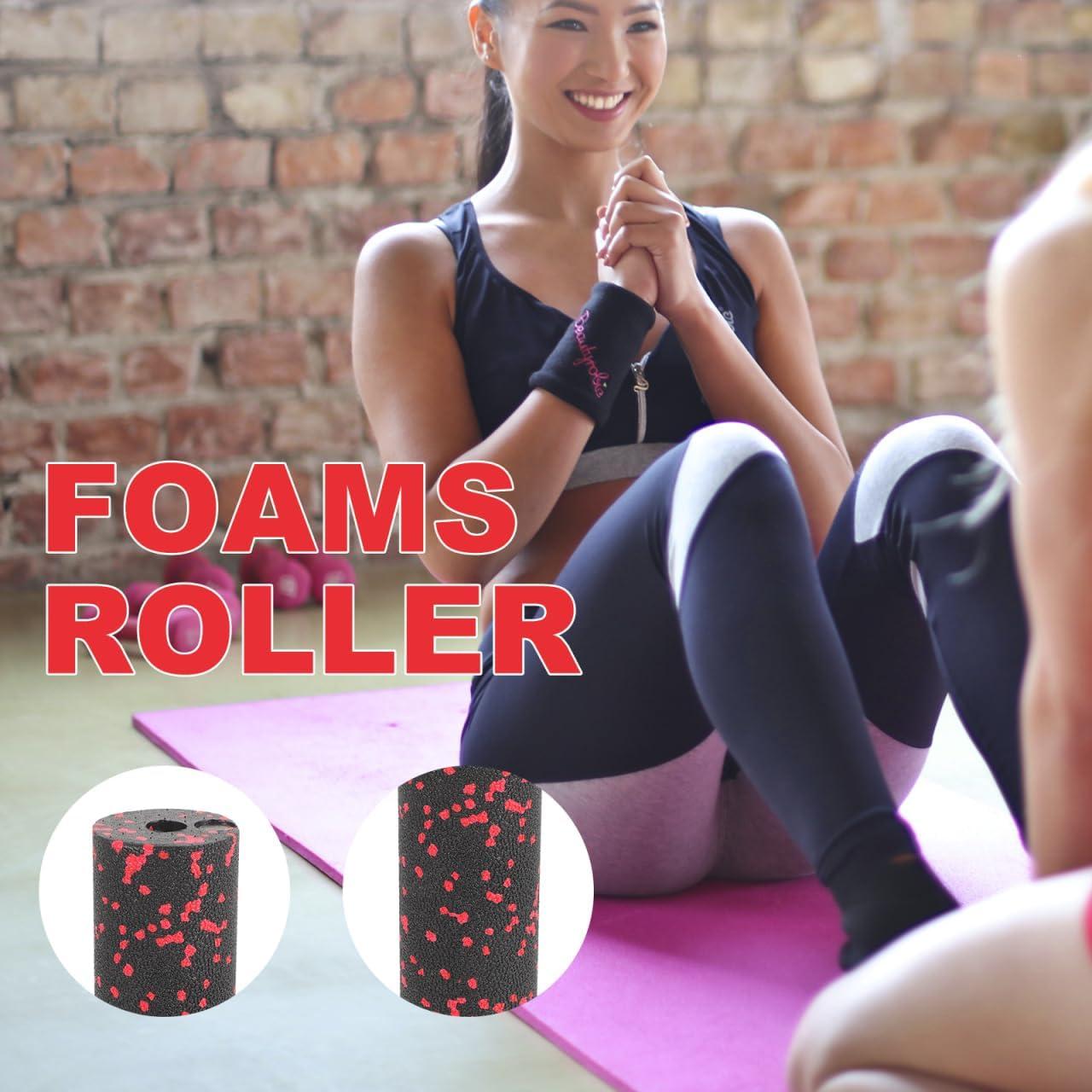 Rodillo de Espuma POPETPOP para Yoga y Masaje Muscular 15x5.4cm