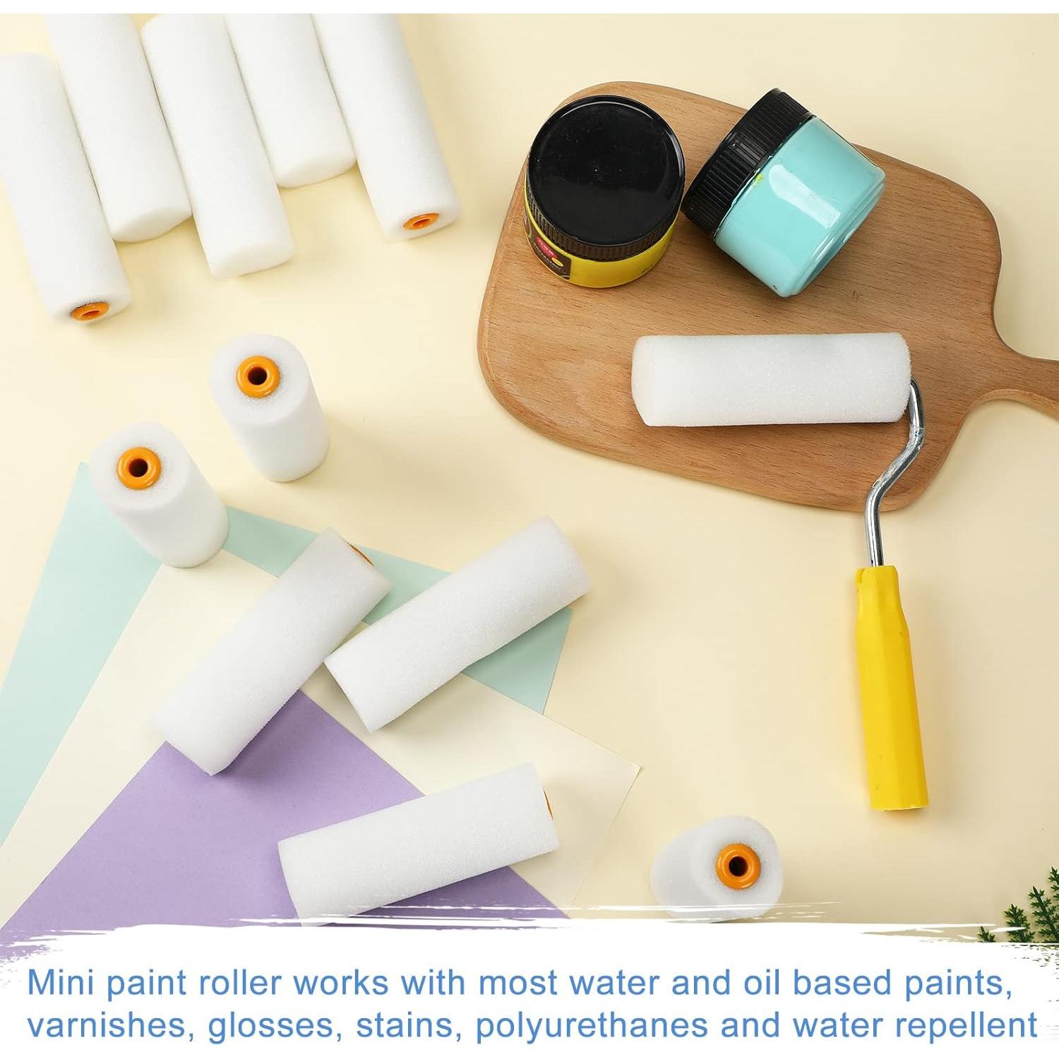 Rodillos de Espuma Mini Nuogo 120 Pcs 10.16 cm para Pintura