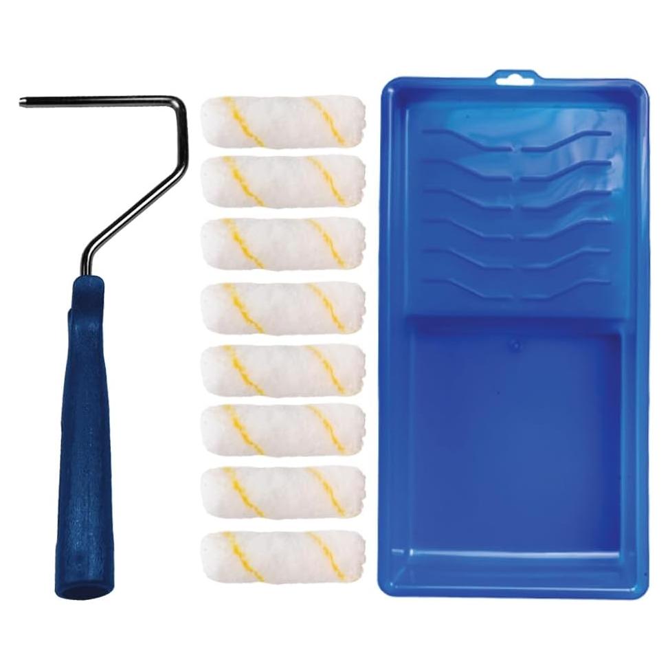 Kit de Pintura Pro Grade 10 Piezas con Rodillo Mini 4"