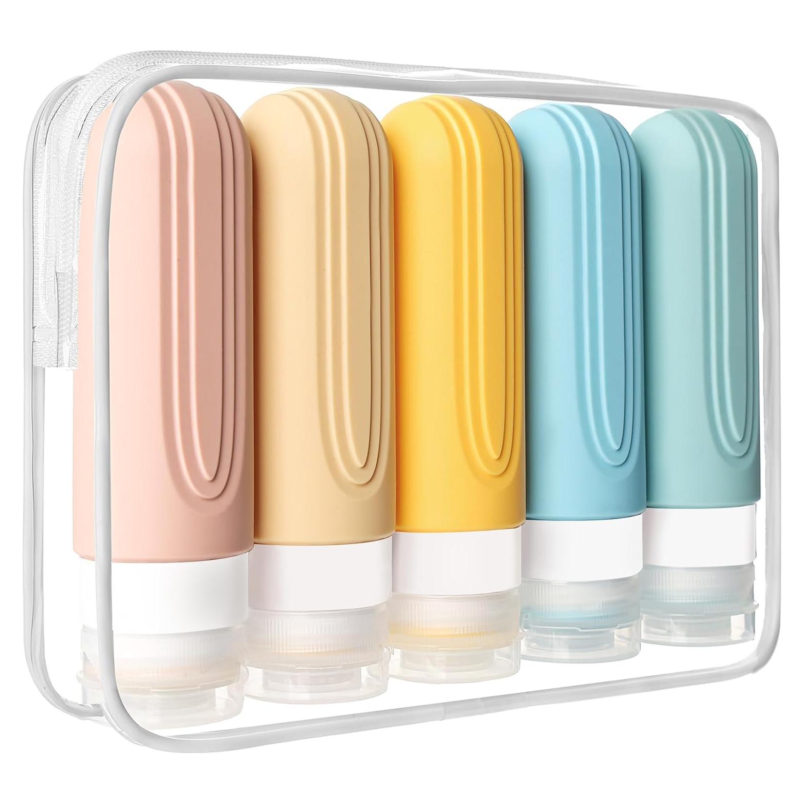 Botellas de Viaje CHEODIN 5 Piezas 88.7ml Aprobadas por TSA