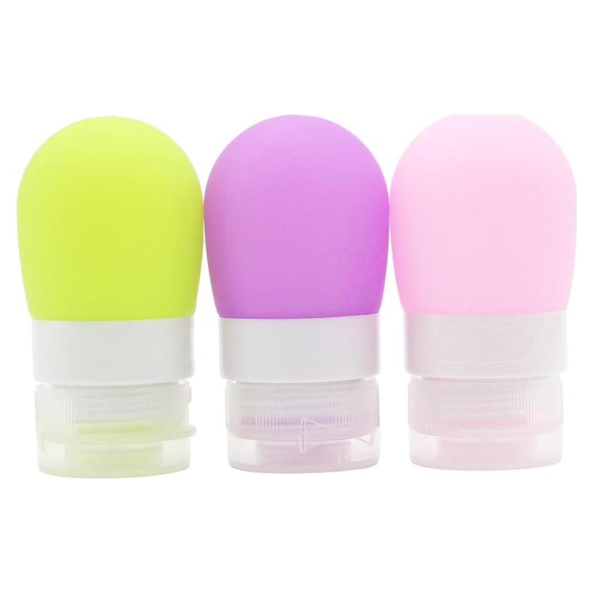Botellas de Viaje de Silicona Mziart 38.4 ml - Paquete de 3