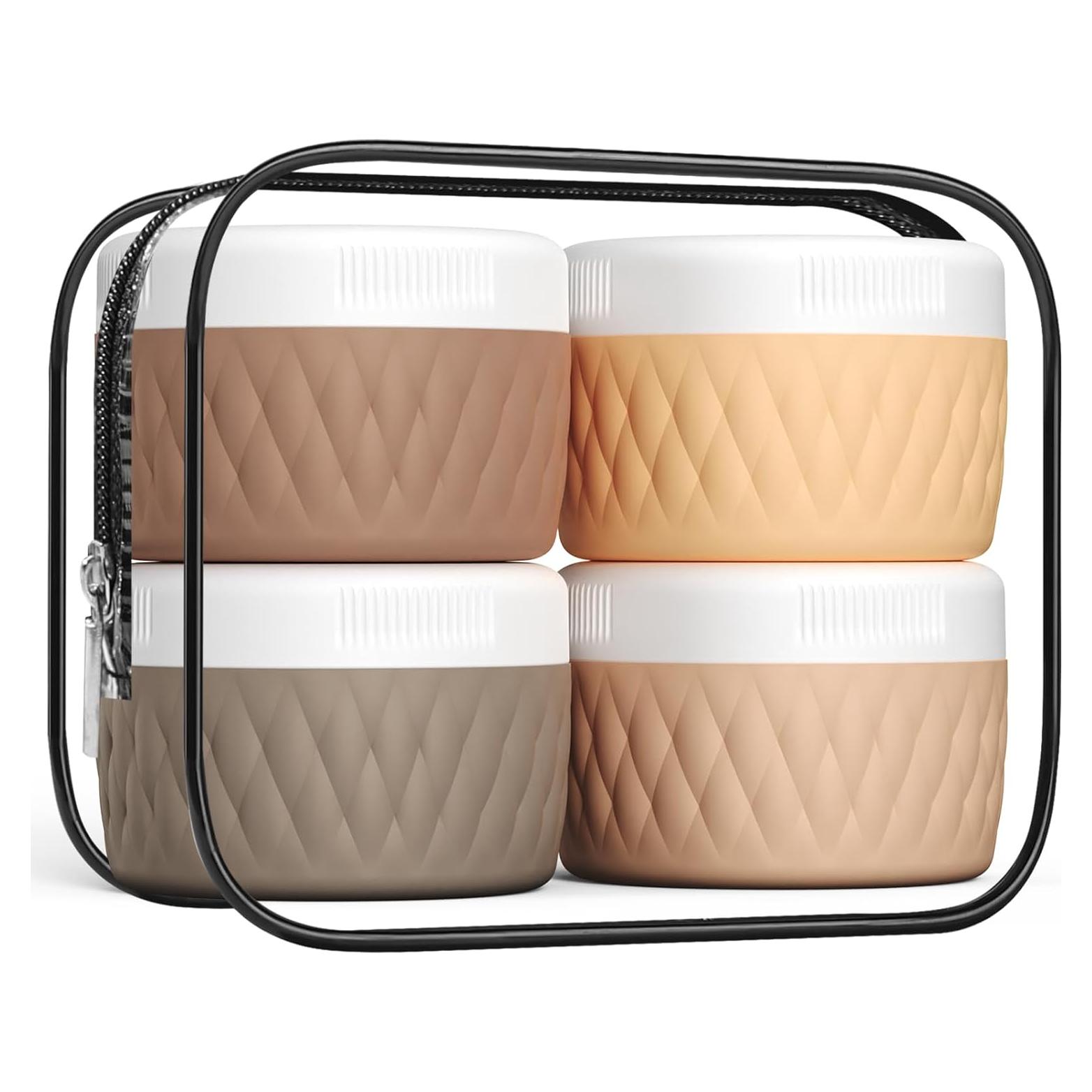 Contenedores de Viaje KUANGRE 60ml Silicona A Prueba de Fugas