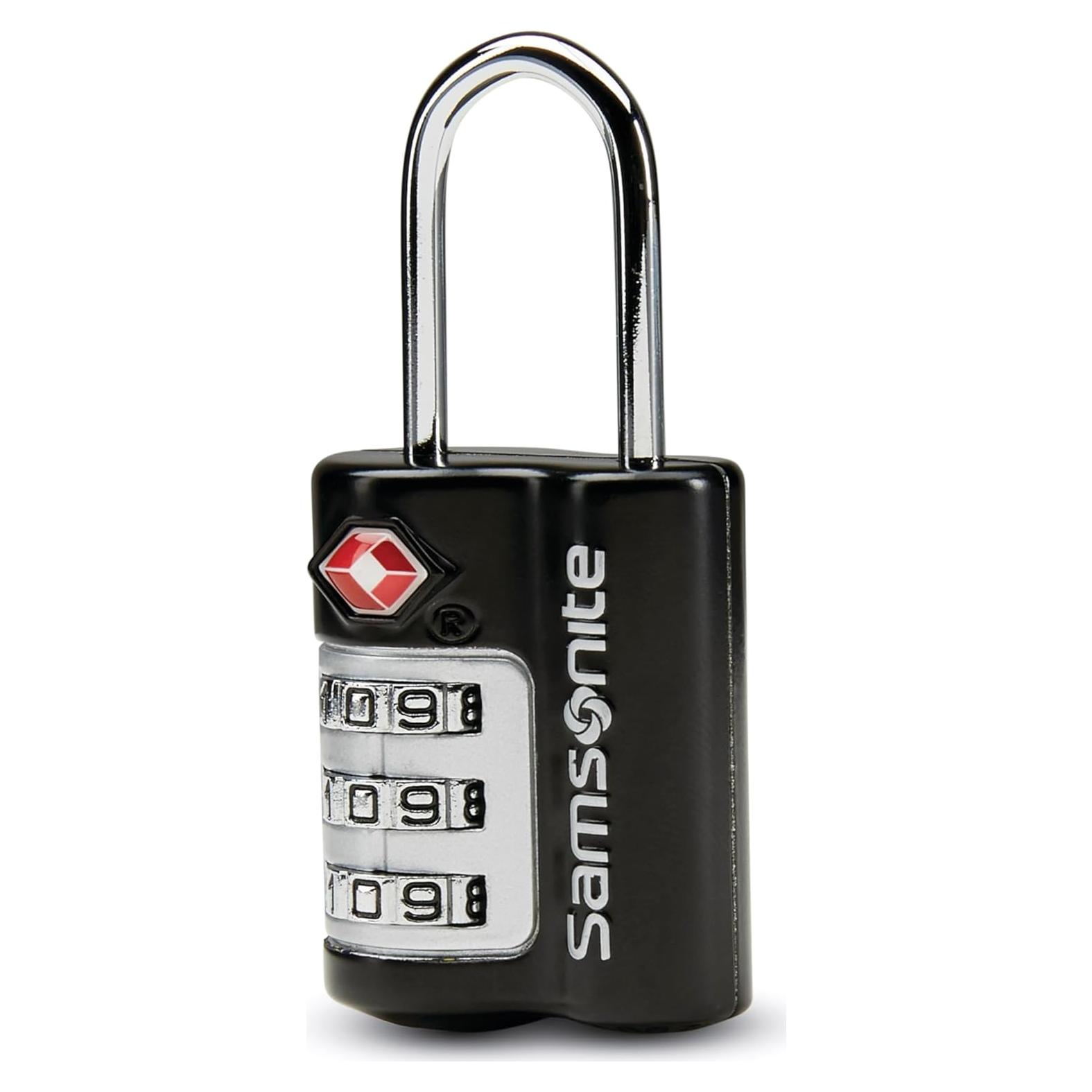 Candado de Combinación 3 Dígitos Samsonite TSA Negro