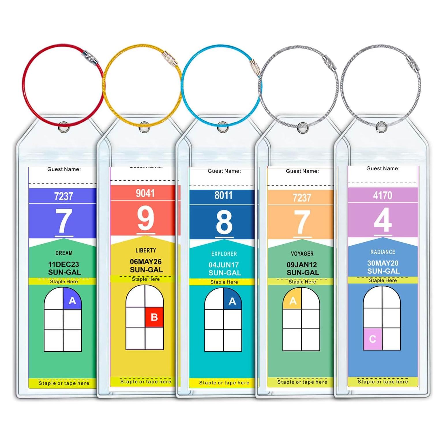Soporte de Etiqueta de Equipaje Jollyants para Cruceros 2025 - Paquete de 5