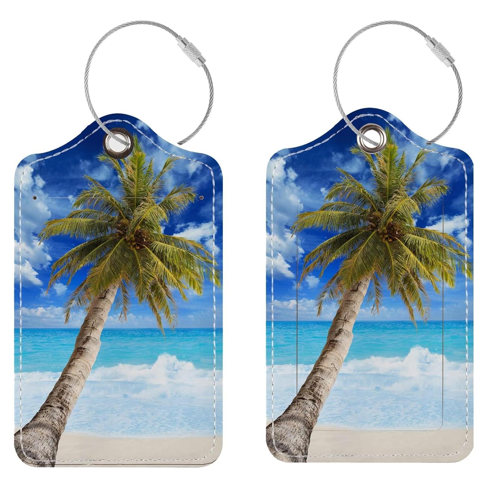 Etiquetas de Equipaje Chelmon - 2 Piezas de Cuero TSA