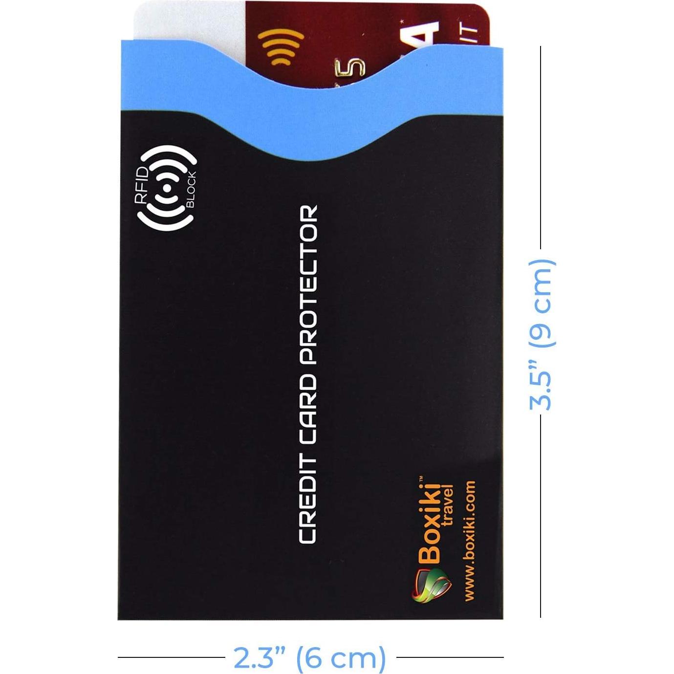 Set de 12 Fundas Antirrobo RFID Boxiki Travel Azul Marino