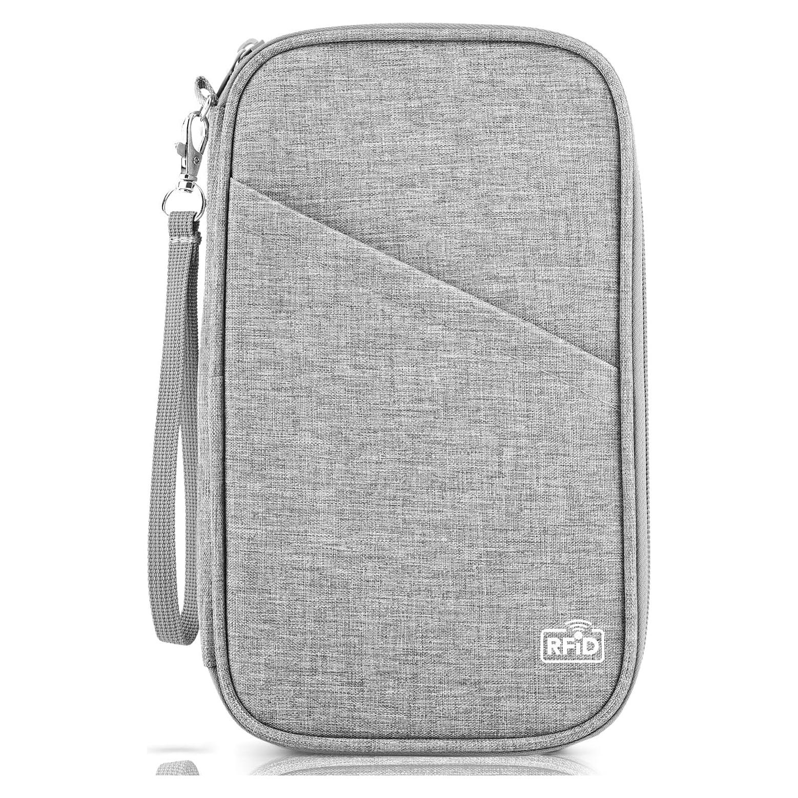 Organizador de Documentos de Viaje Topbag Gris Cuarzo RFID