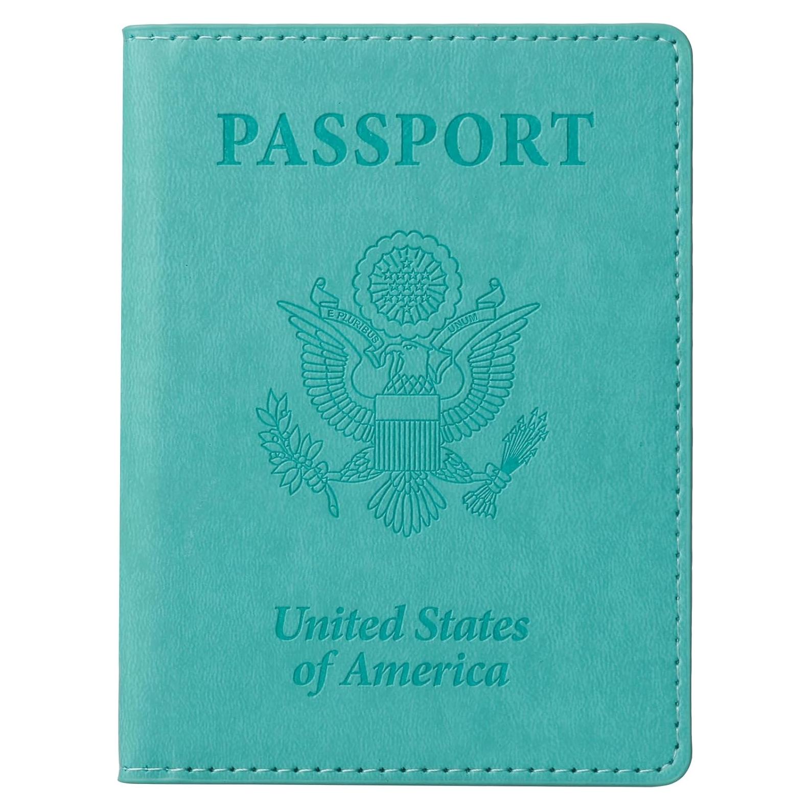 Portafolios de Pasaporte TIGARI Verde Teal - Organizador de Documentos