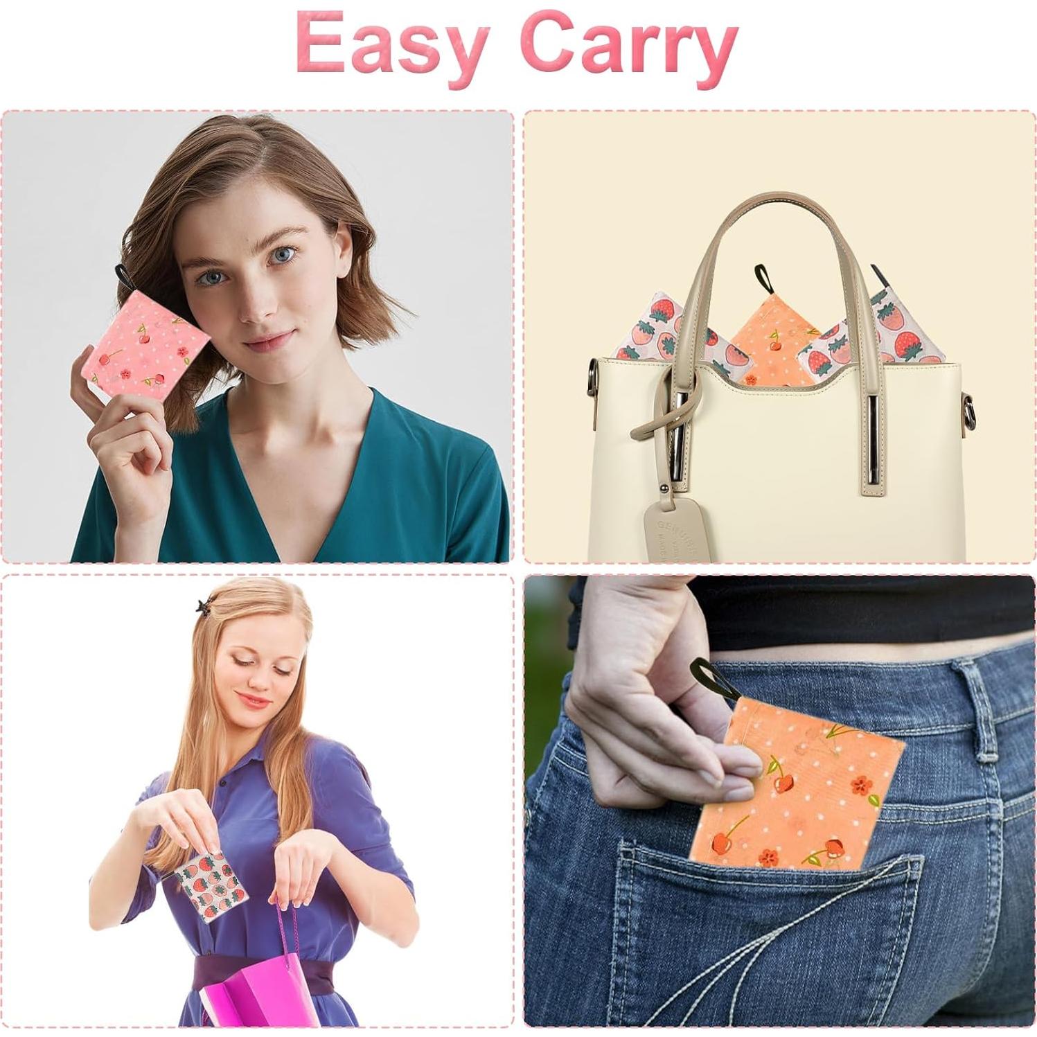 Bolsas de Compras Reutilizables Plegables 22.68 kg Rosa - 2 Piezas