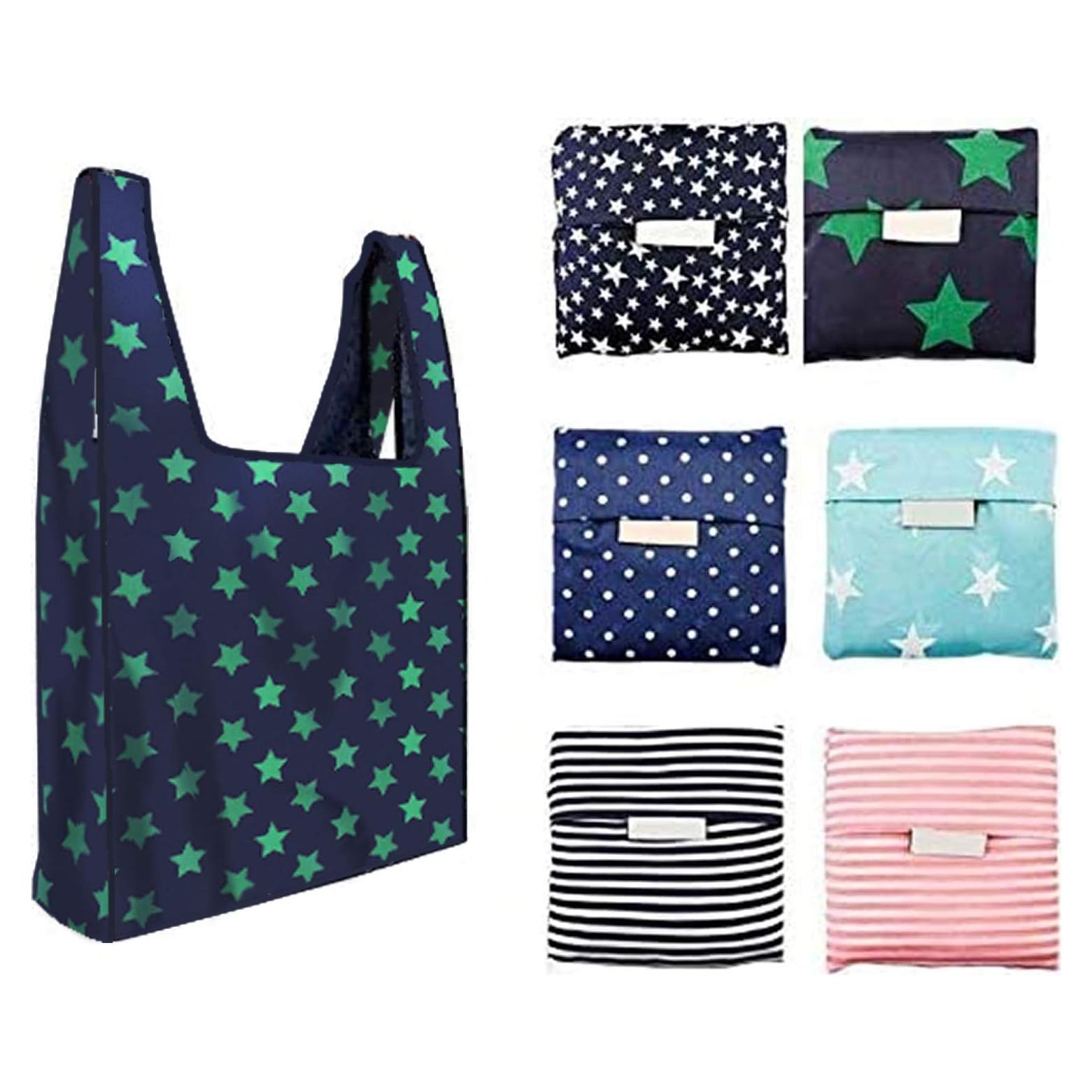 Paquete de 6 Bolsas de Compras Reutilizables Reroucky 15.88 kg