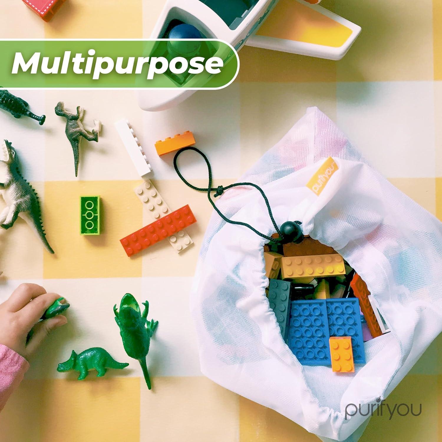 Conjunto de 9 Bolsas Reutilizables purifyou - Malla Lavable