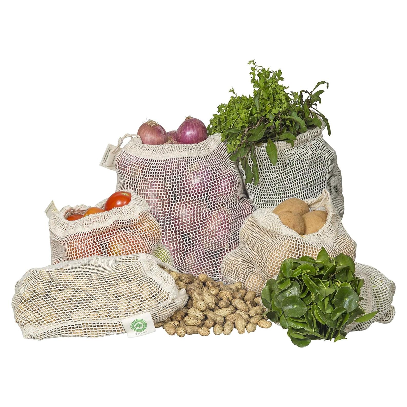 Bolsas de Malla Reutilizables Organic Cotton Mart - 100% Algodón