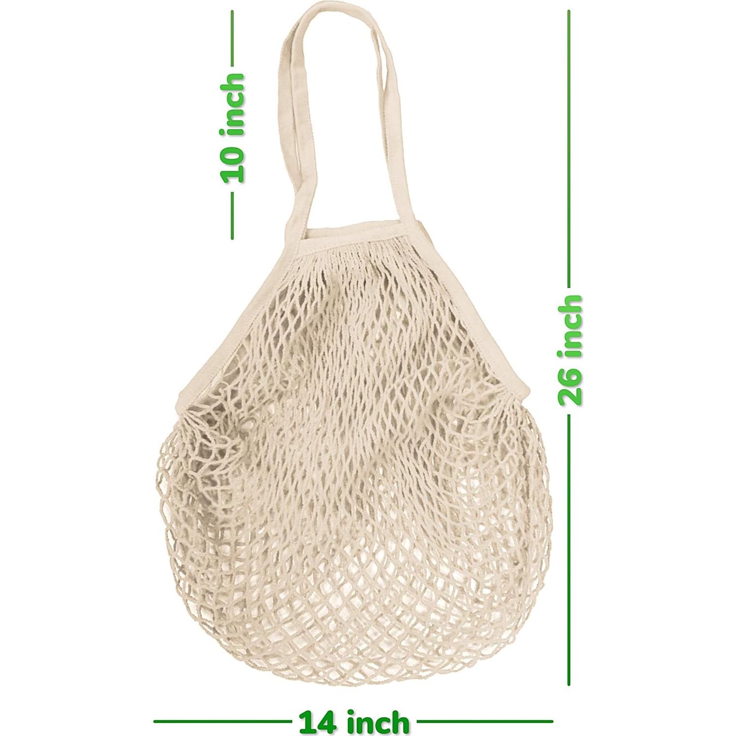 Bolsas de Compras Reutilizables Mercurhouse 3 Paquetes Algodón