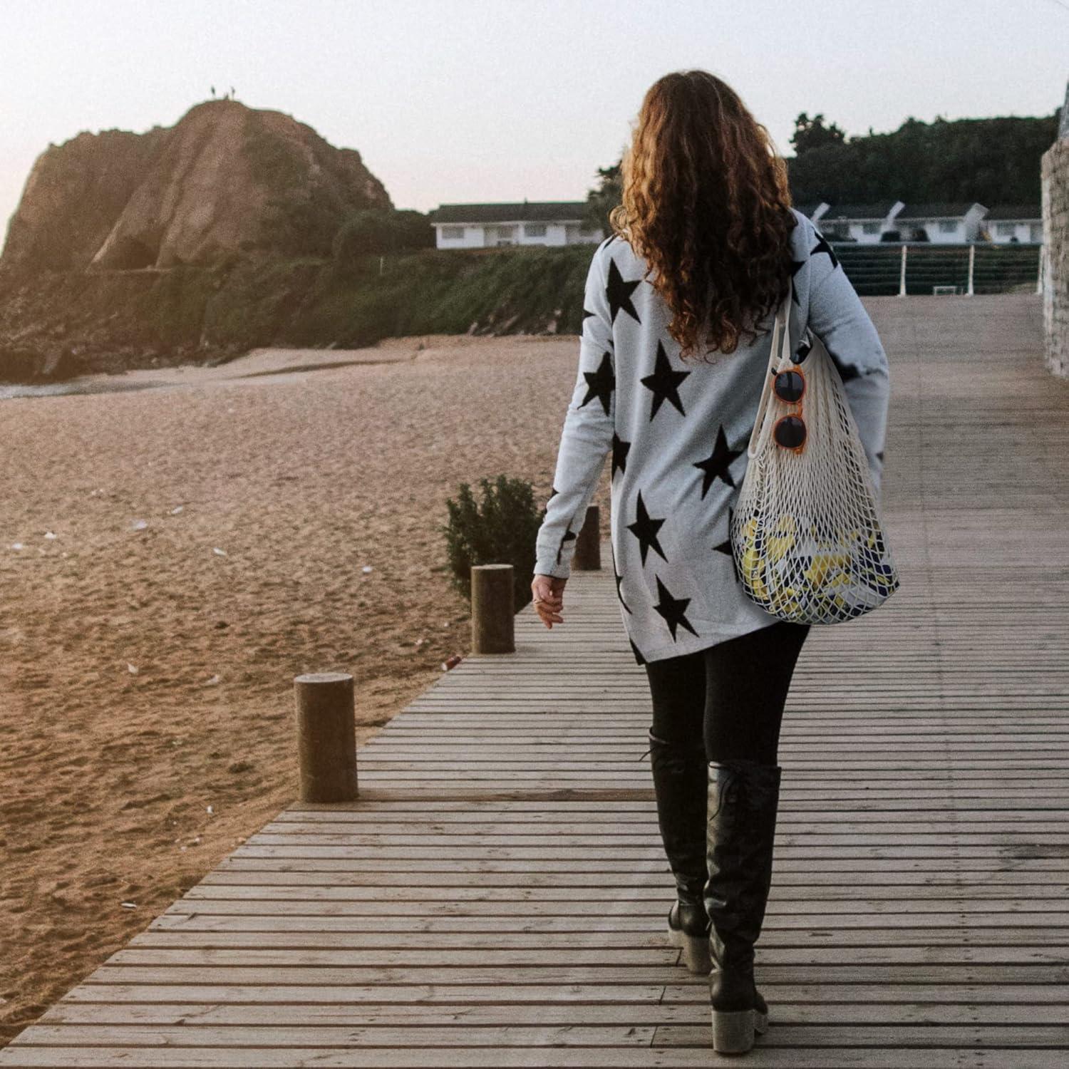 Bolsas de Compras Reutilizables Mercurhouse 3 Paquetes Algodón