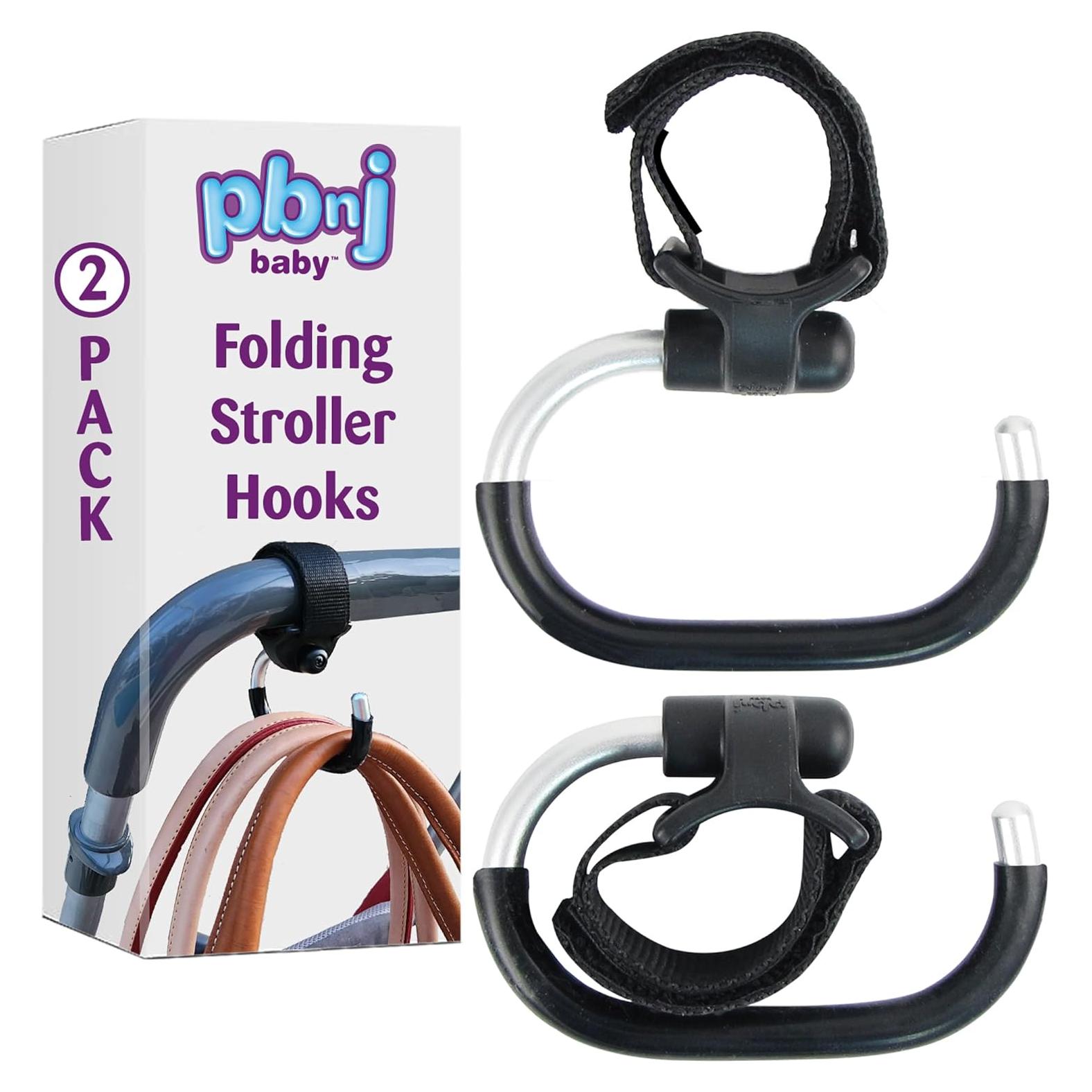 Ganchos para Cochecito PBnJ - Organizador de Bolsas Plegable