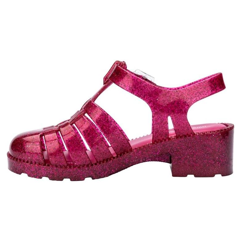 Mini Melissa Tacón Possession Niñas Glitter Rosa 11 Pequeño