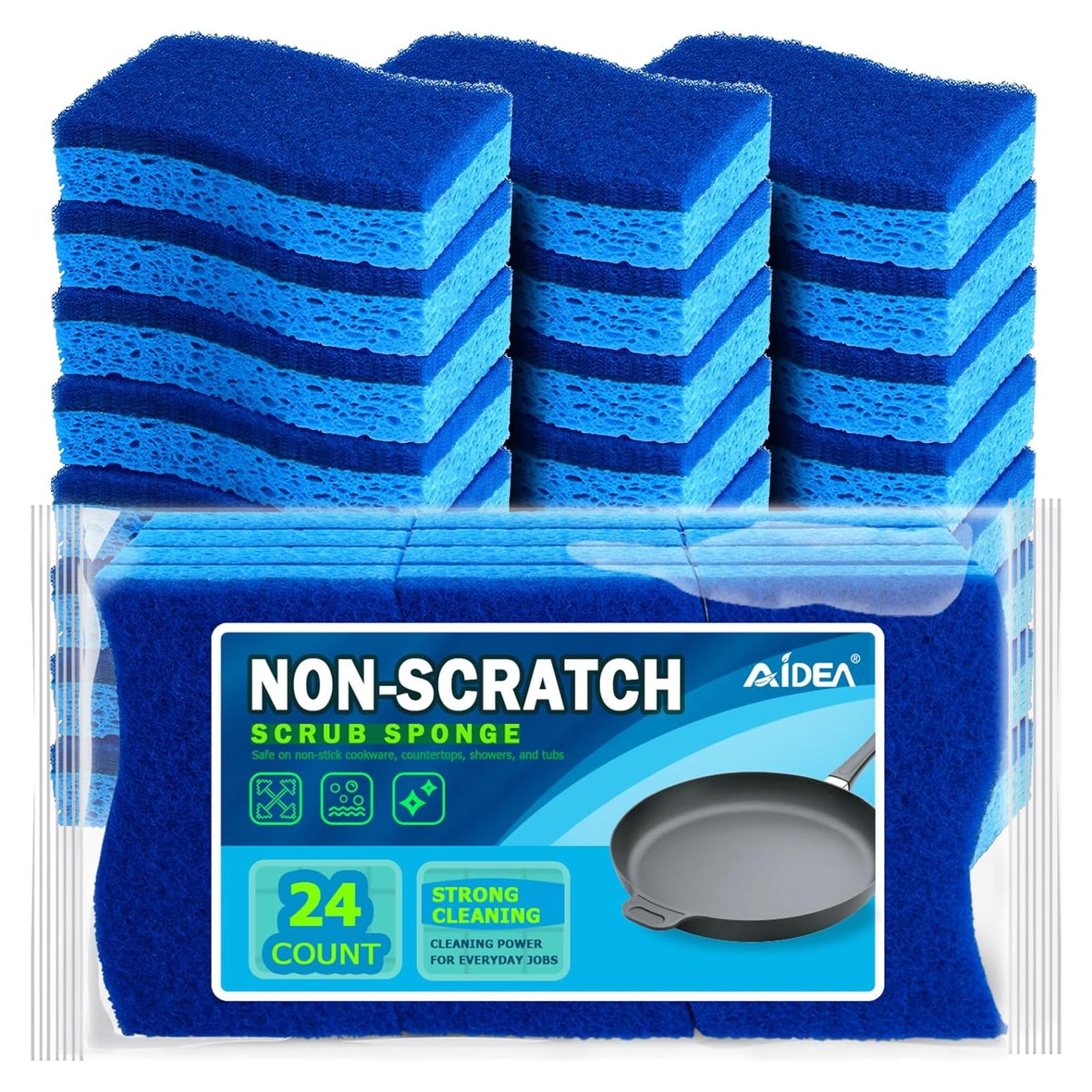 Esponjas de Limpieza AIDEA Sin Rayones - 24 Unidades, 380g