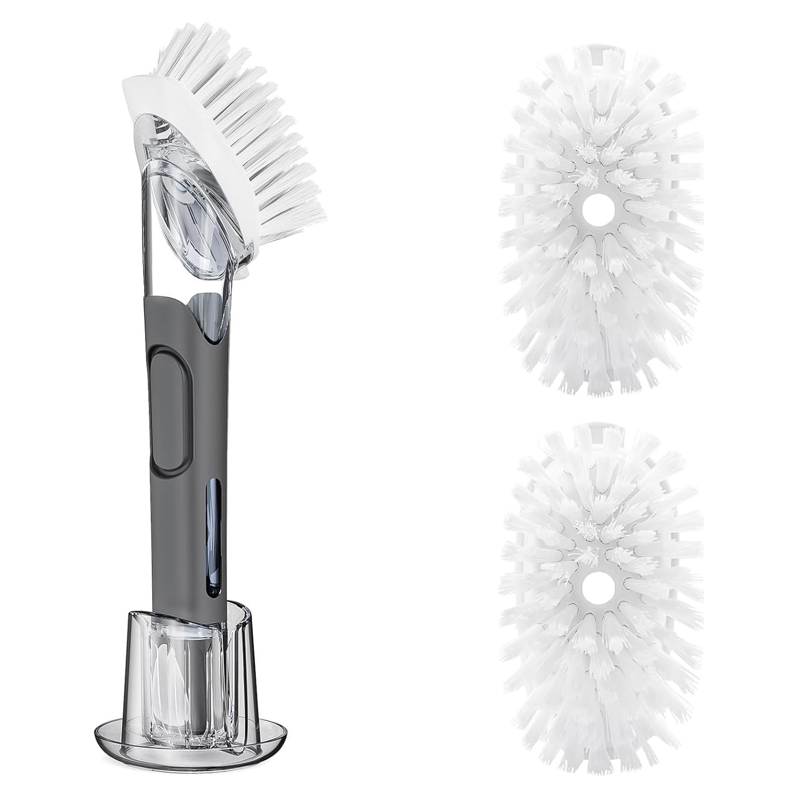 Juego de Cepillos de Platos RIMAY con Dispensador y Recambios