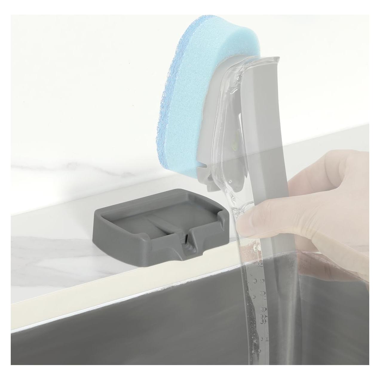 Soporte para Varita de Platos LANMU con Drenaje Automático - Gris