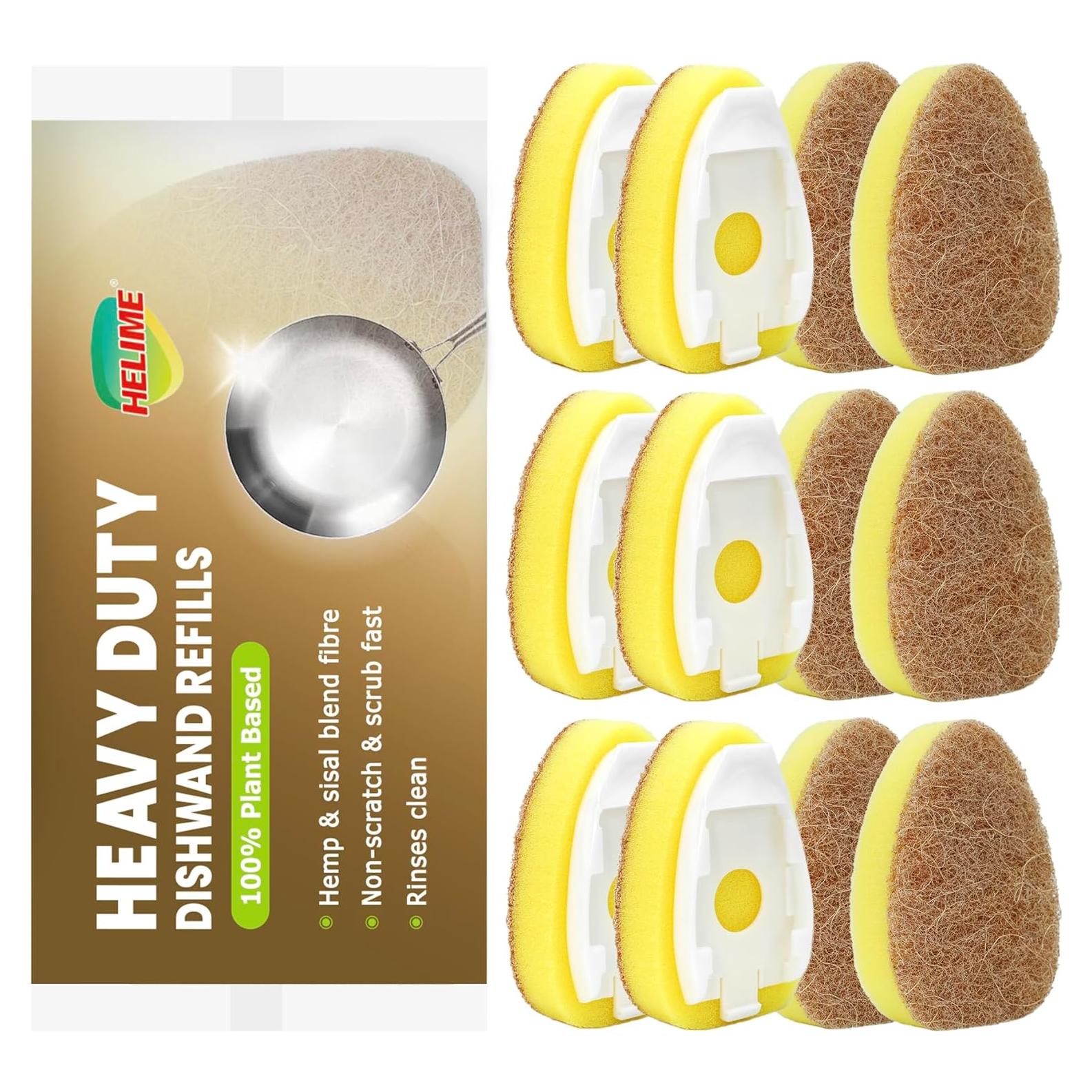 Recargas de Cepillo de Platos HELIME 12 Unidades Sisal Natural