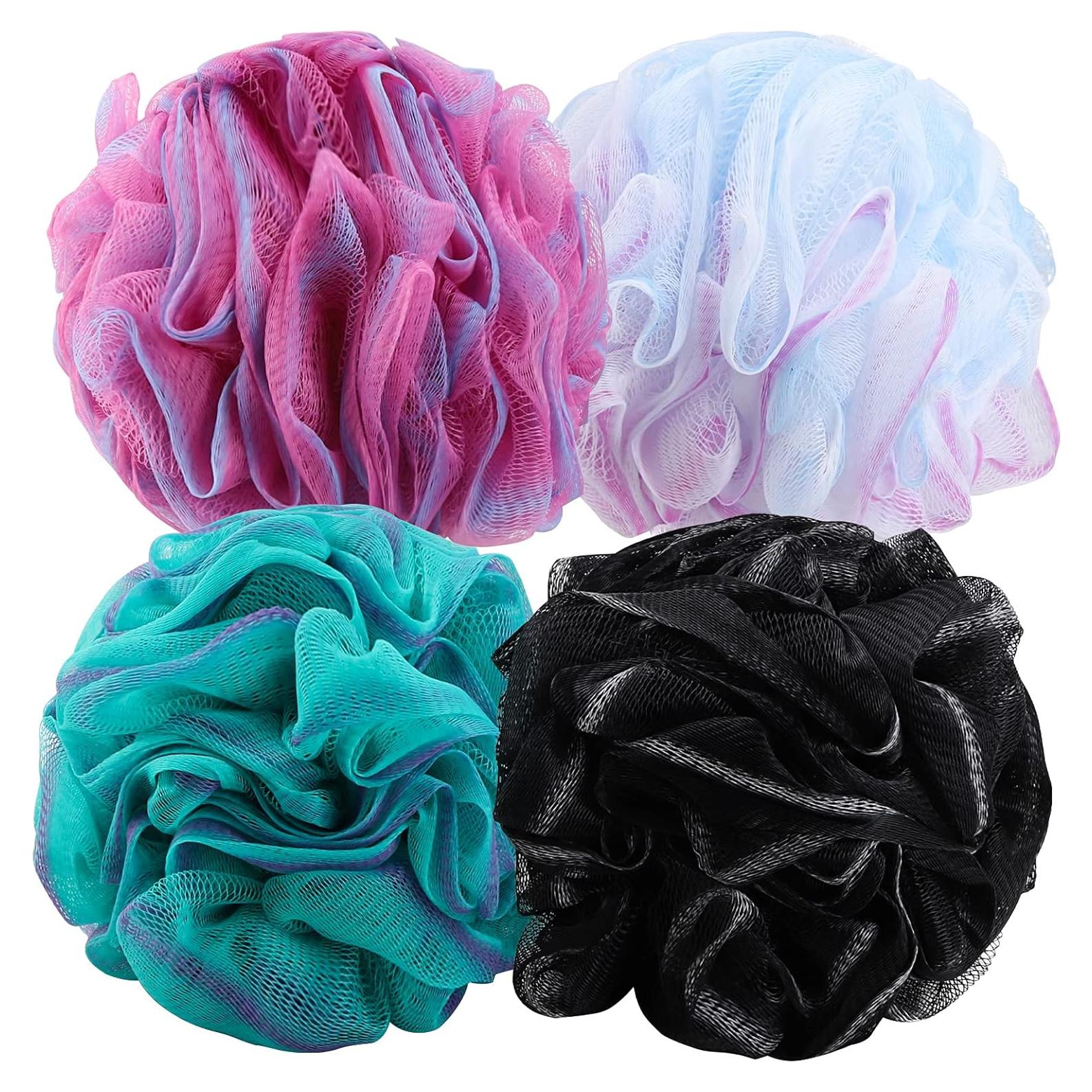 Esponjas de Ducha BTYMS 4 Piezas 75g Lufa Exfoliante