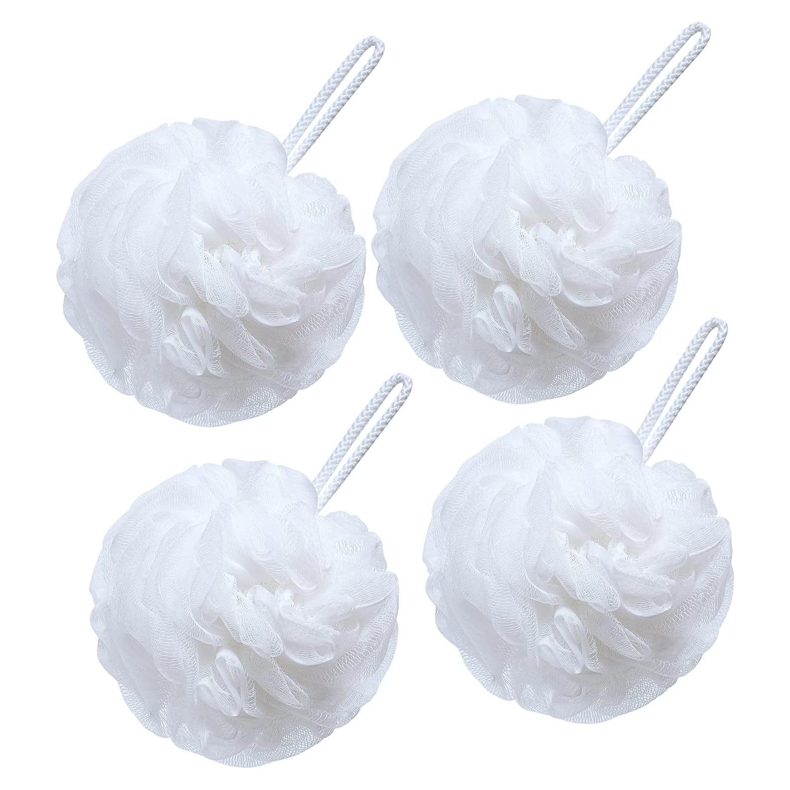 Esponja de Baño Lufa Grande VANZAVANZU Set de 4 Blancas 80g